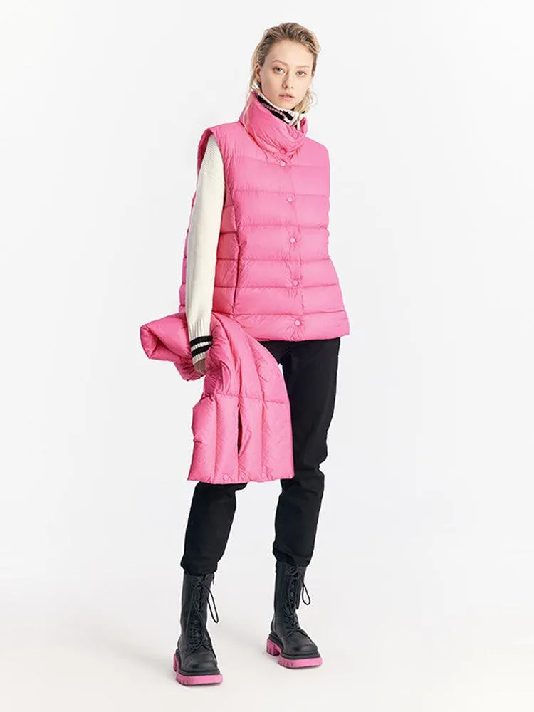 Removable Multiple Threading Goose Down Coat