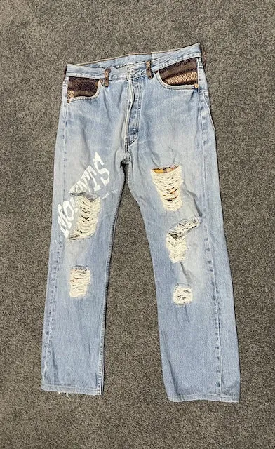 Reworked 501 Levi Jeans  #W137