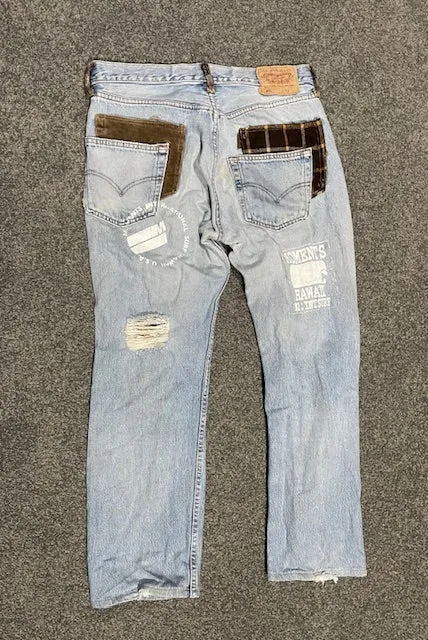 Reworked 501 Levi Jeans  #W137