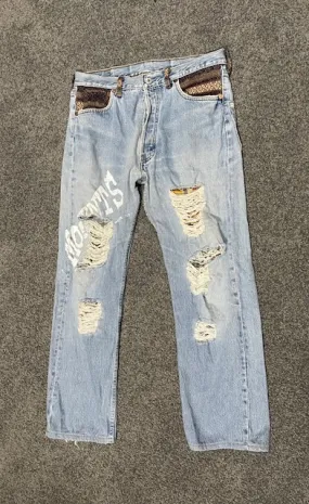 Reworked 501 Levi Jeans  #W137