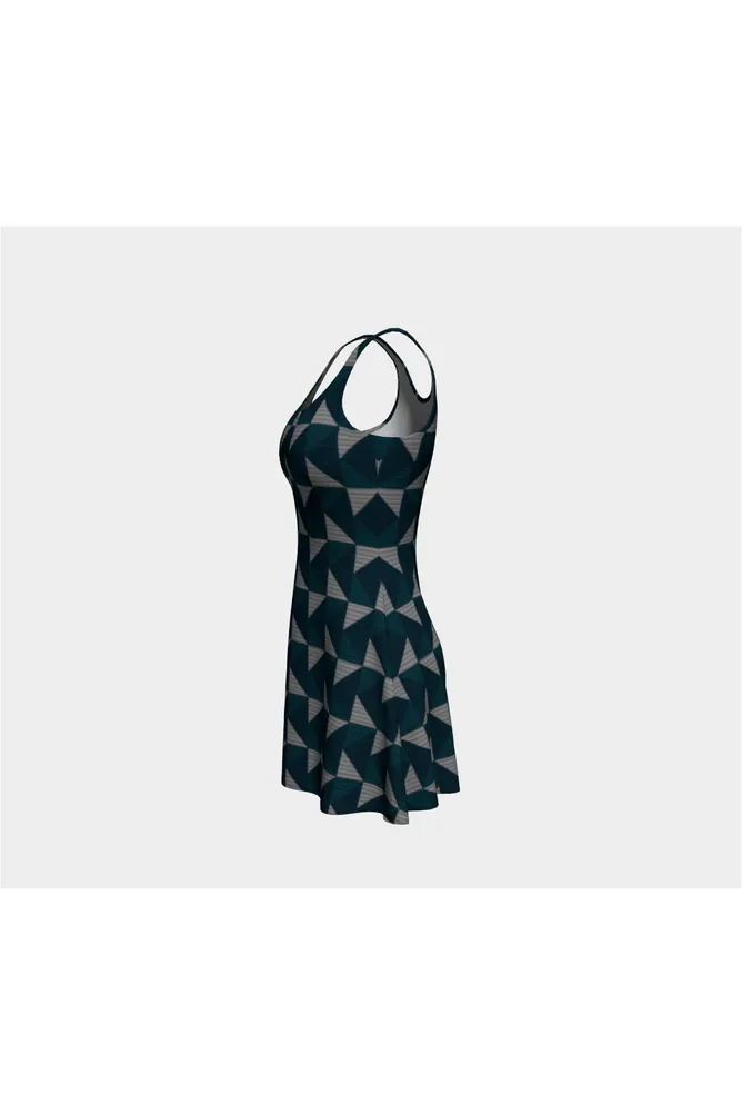 Right Angles Right Time Flare Dress