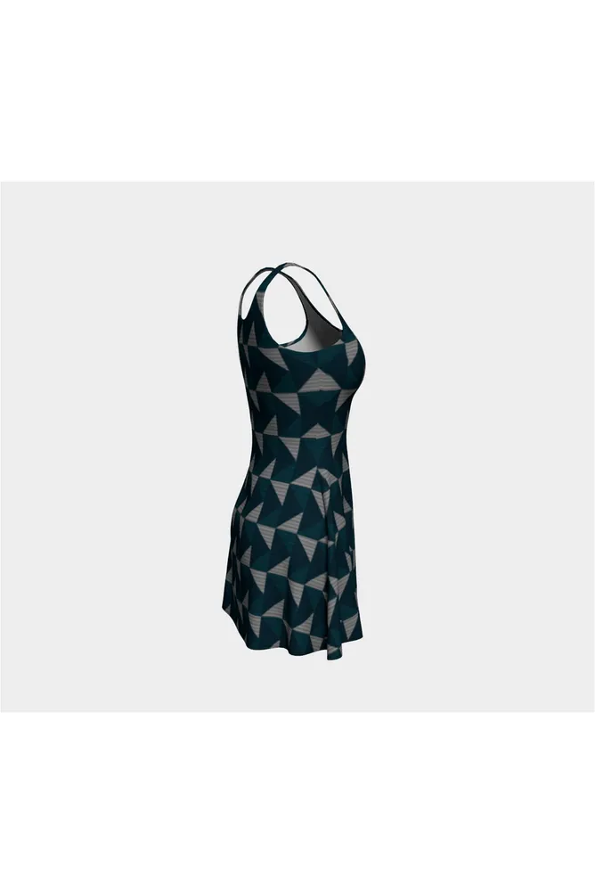Right Angles Right Time Flare Dress
