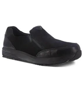 Rockport Women’s Black Slip on, Side Zip Steel Toe RK500