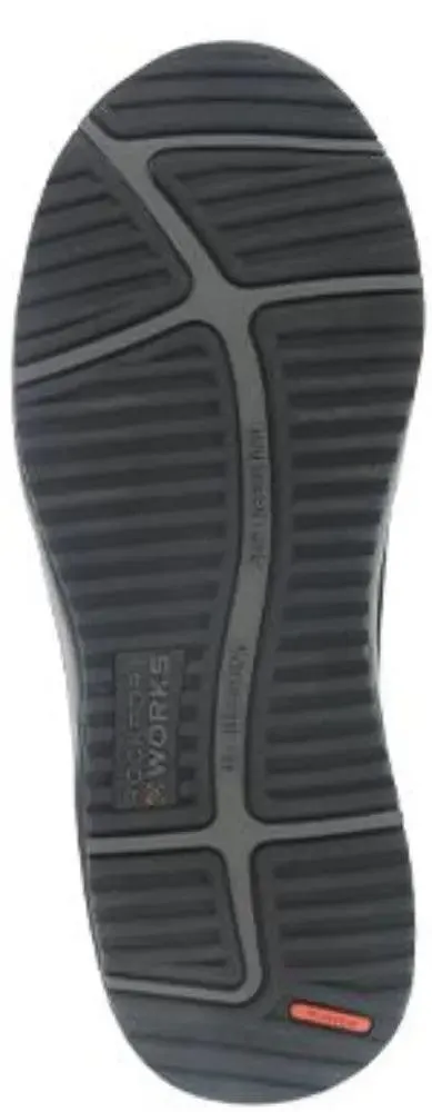 Rockport Women’s Black Slip on, Side Zip Steel Toe RK500