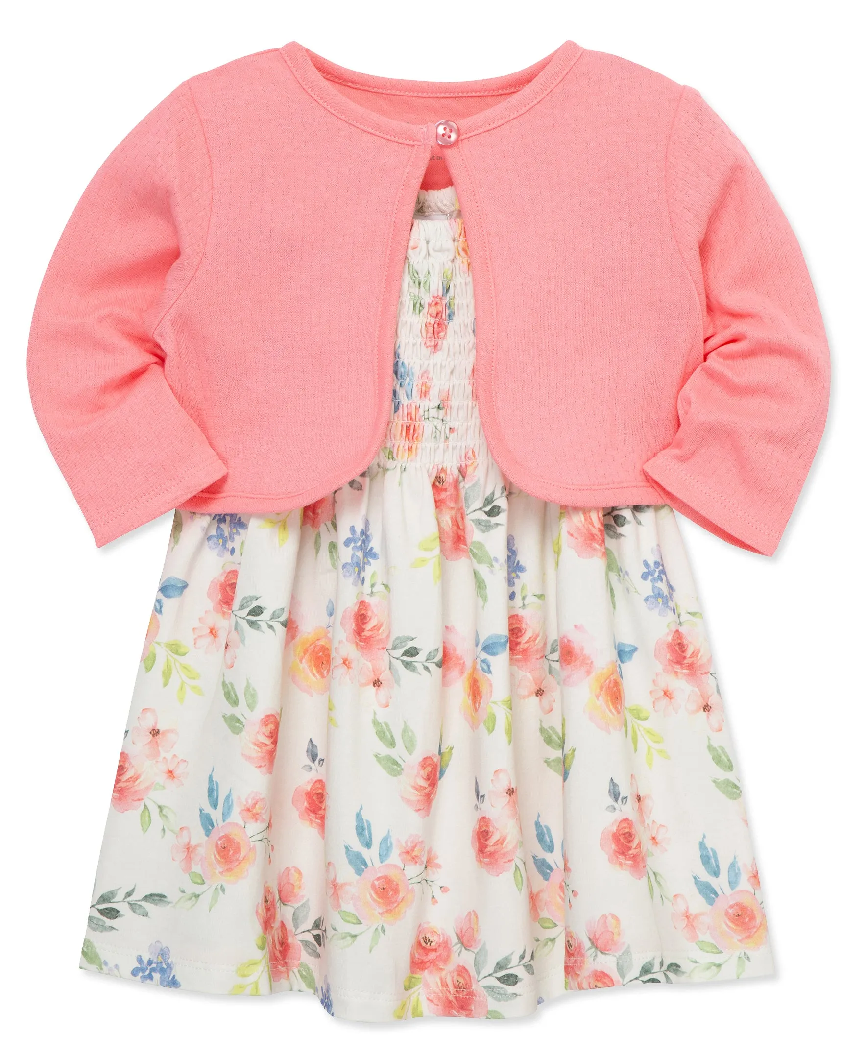 Rose Knit Dress Set (12M-24M)