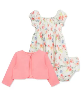 Rose Knit Dress Set (12M-24M)