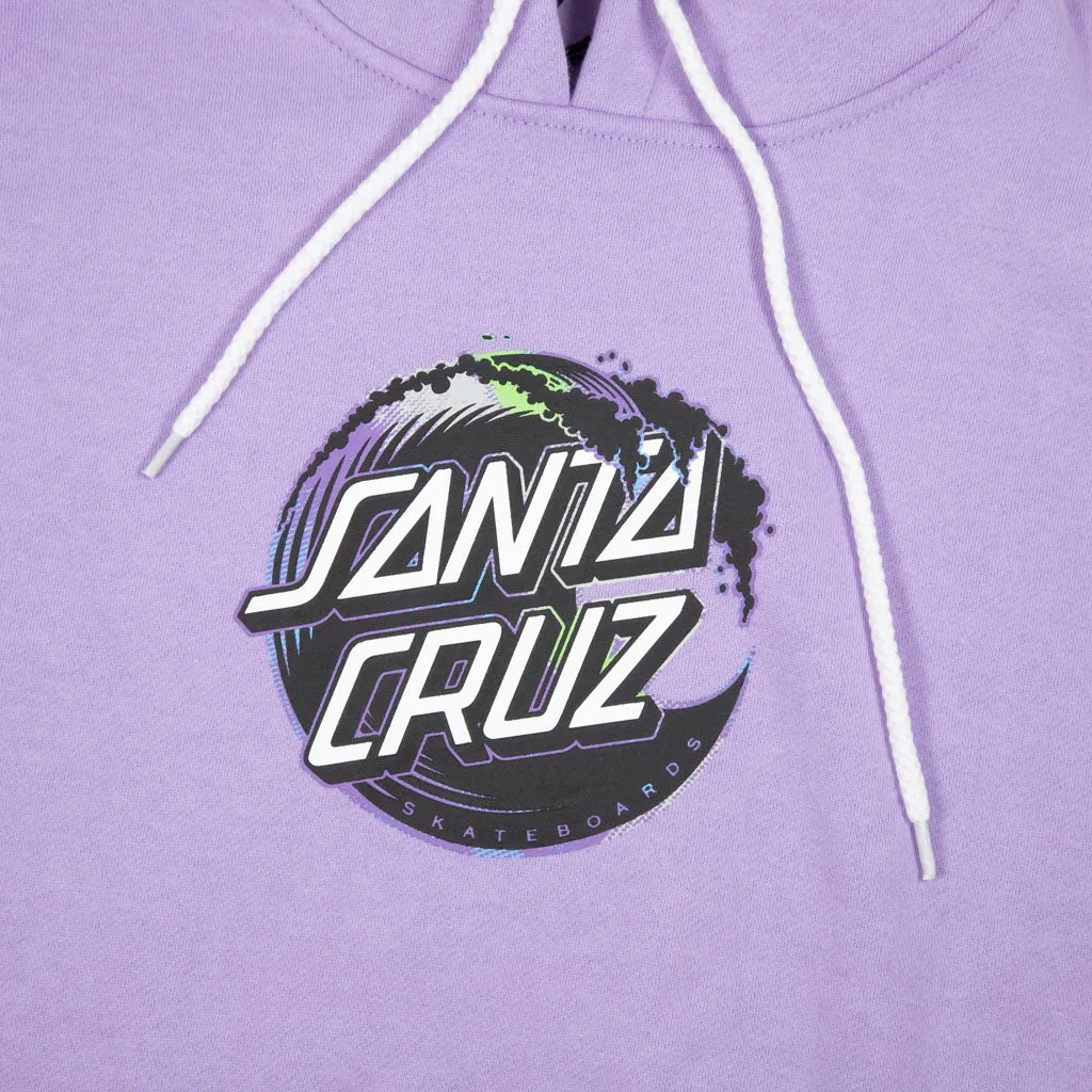 Santa Cruz - Holo Wave Dot Pullover Hooded Sweatshirt - Digital Lavender