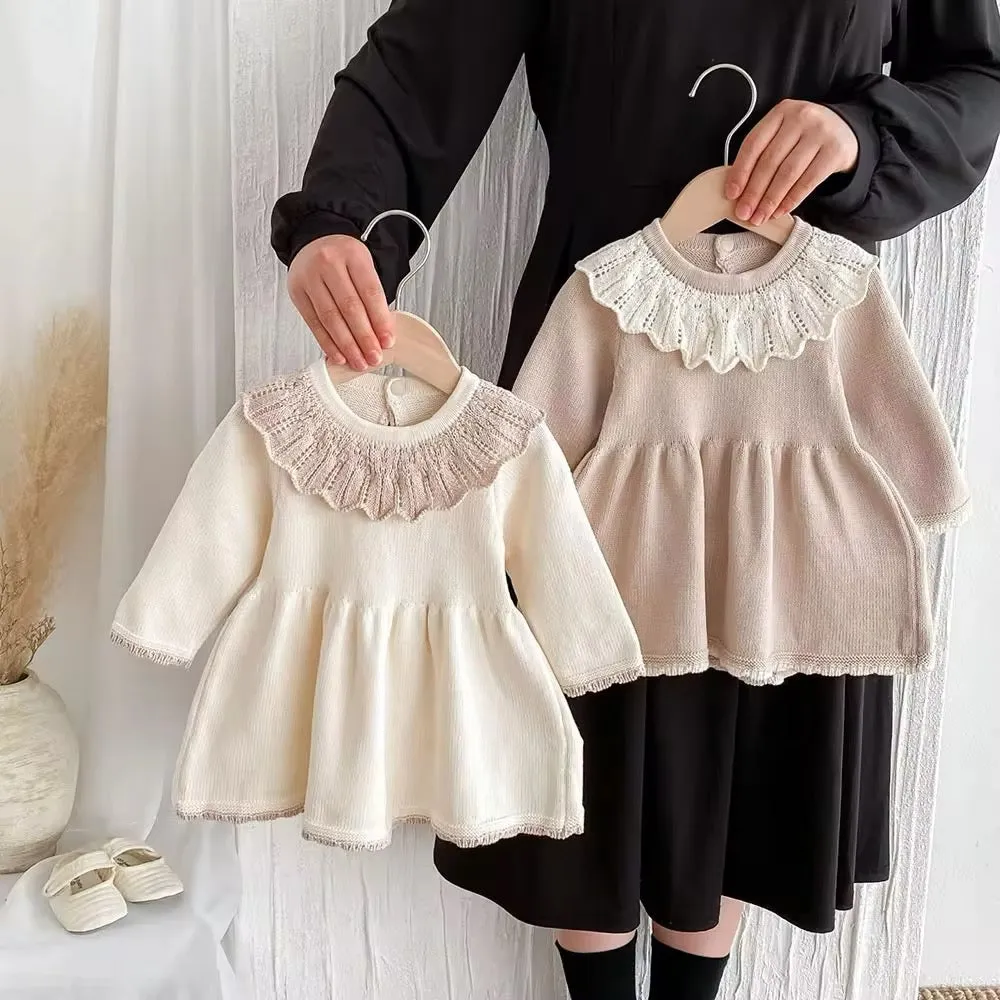 Scalloped Knit Dress - Primrose