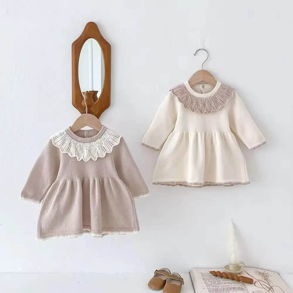 Scalloped Knit Dress - Primrose