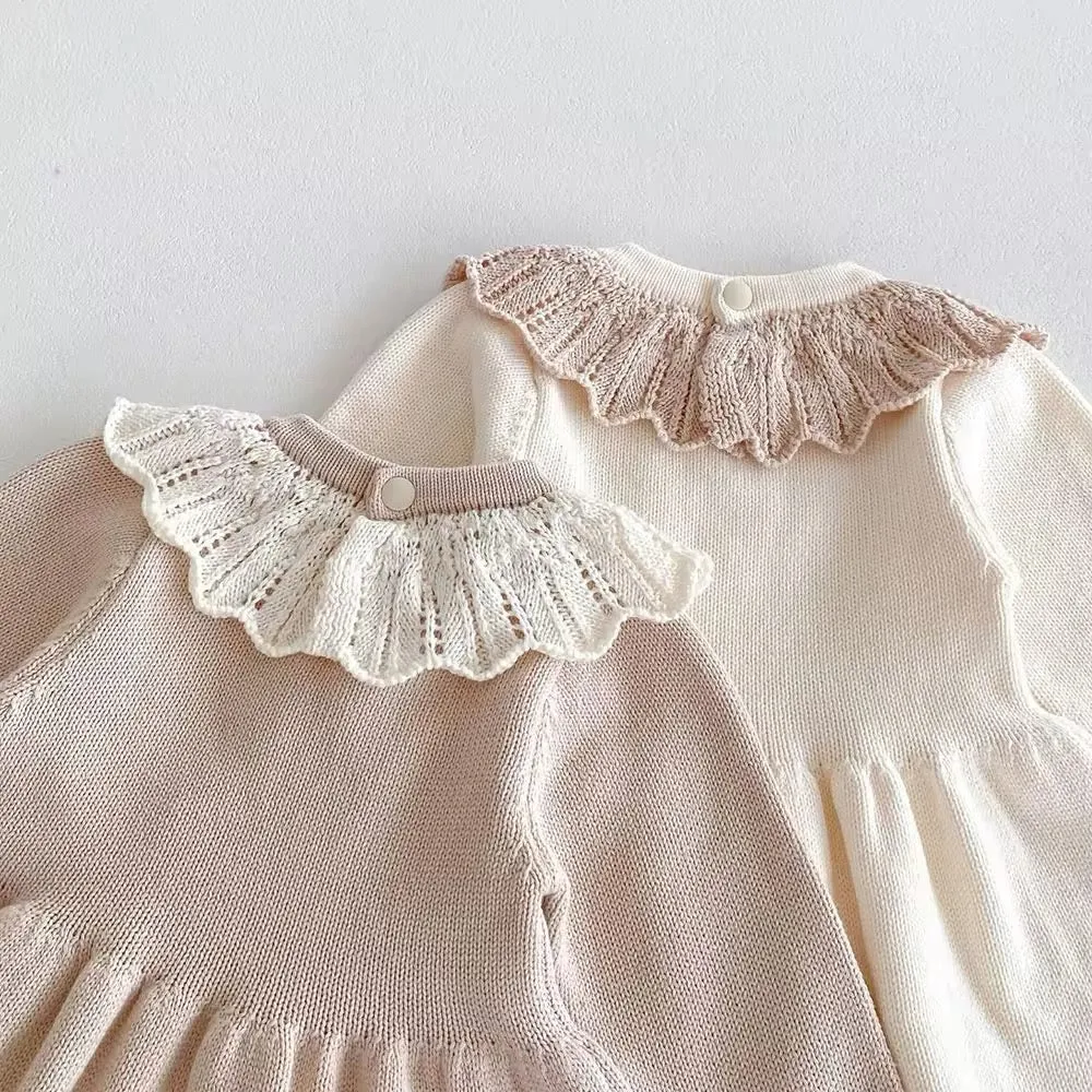 Scalloped Knit Dress - Primrose