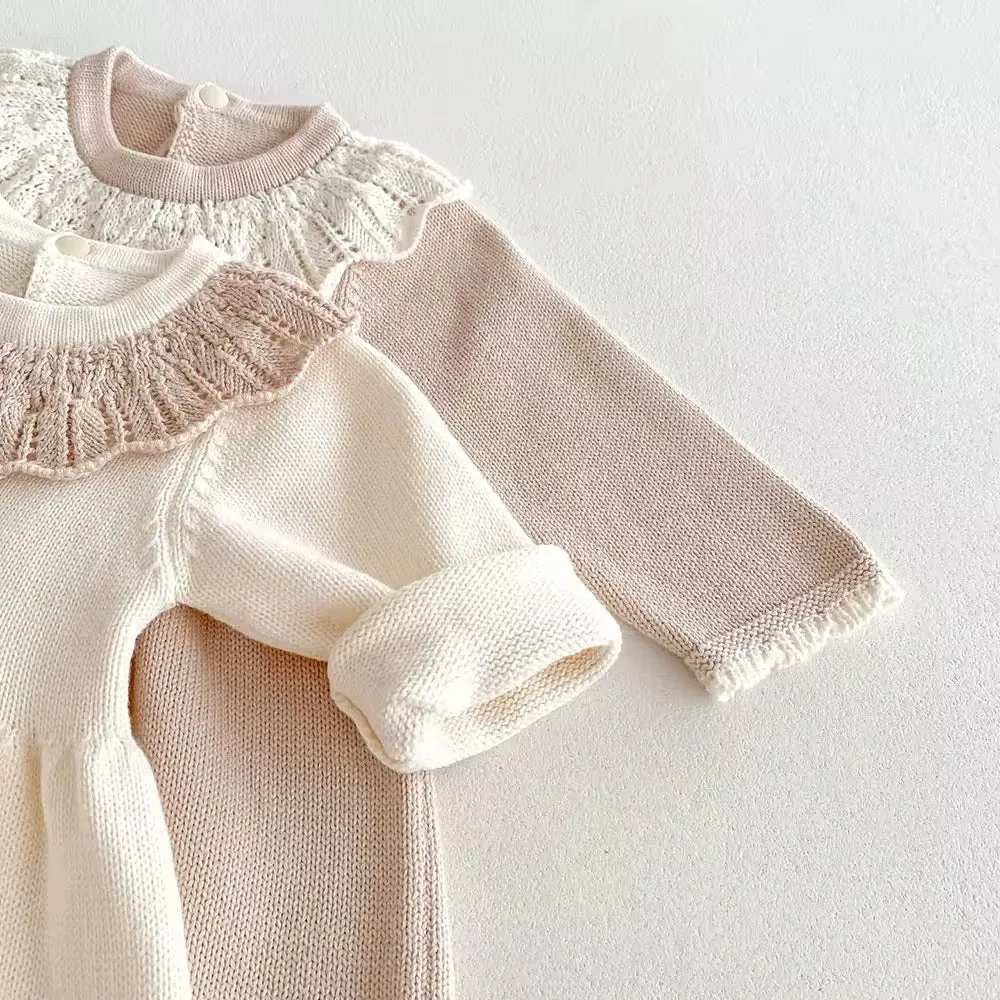 Scalloped Knit Dress - Primrose