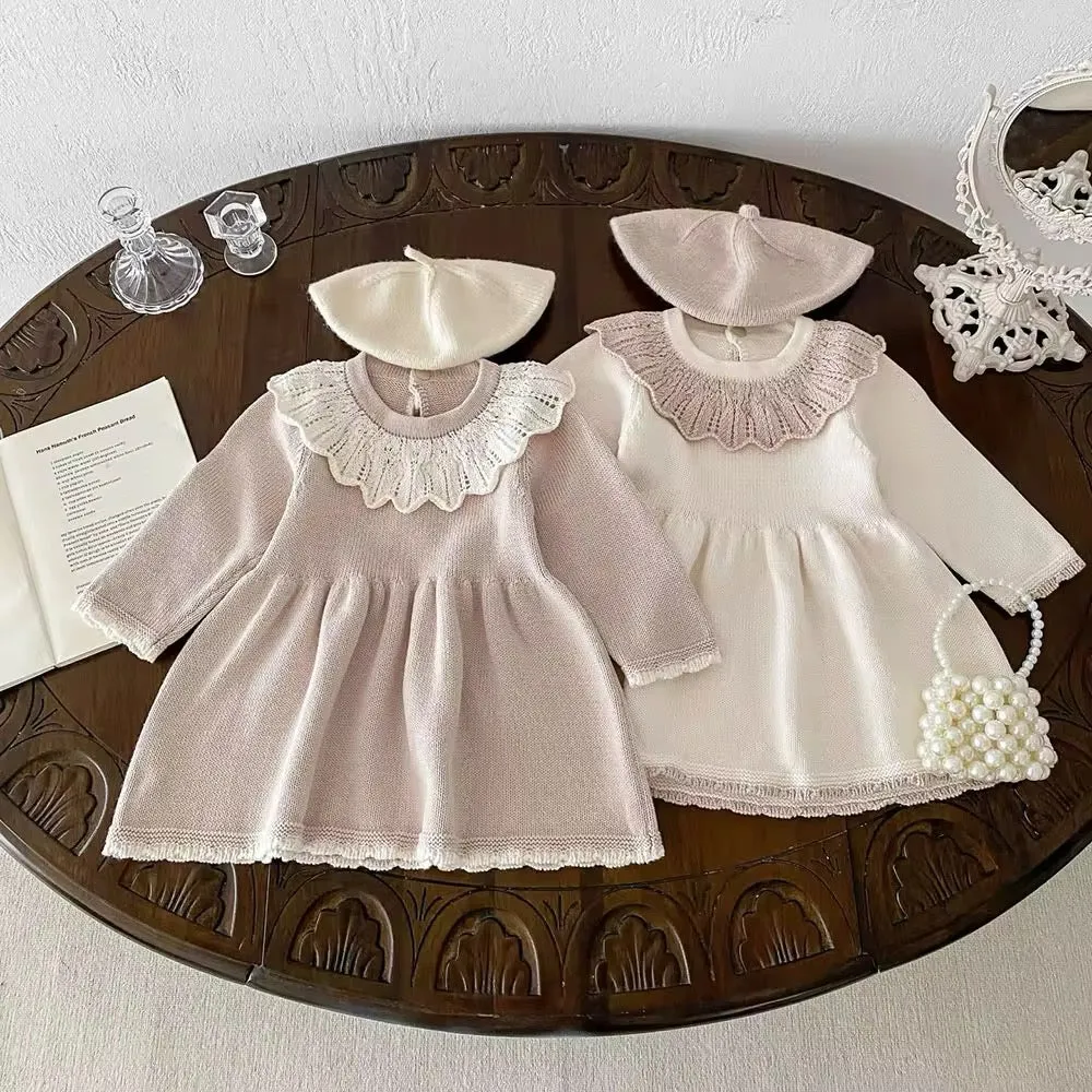 Scalloped Knit Dress - Primrose