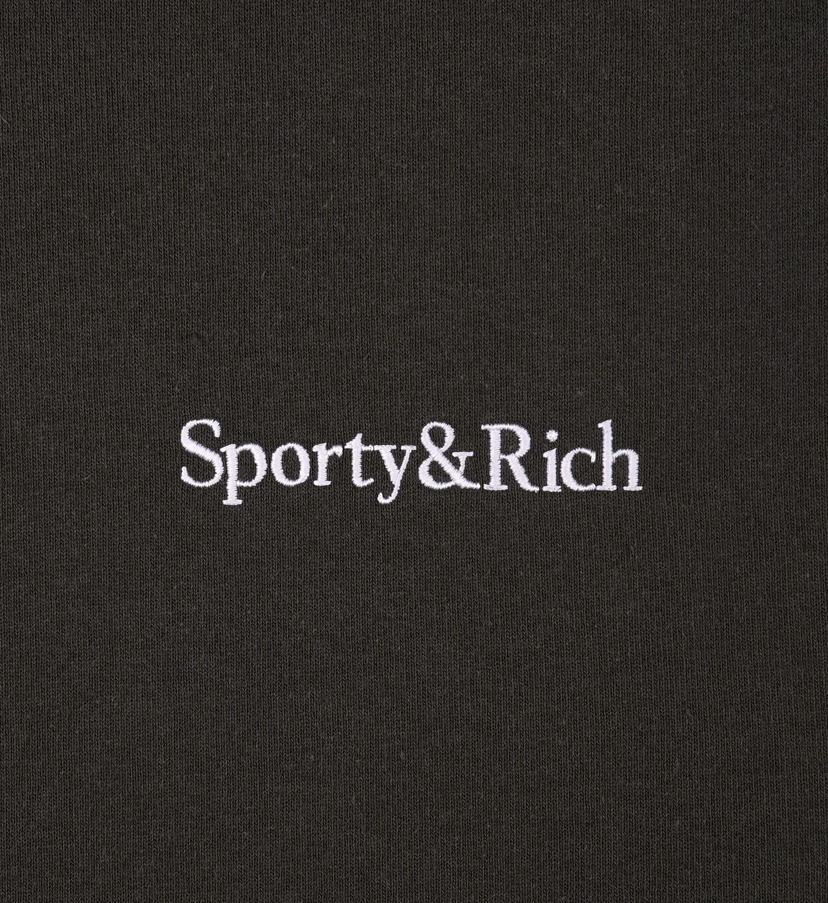 Serif Logo Sweatpant - Faded Black/White