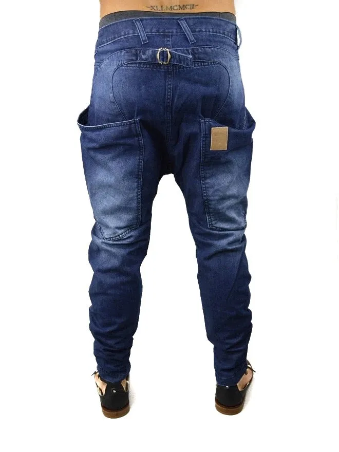 Side Pocket Jean - Blue Denim