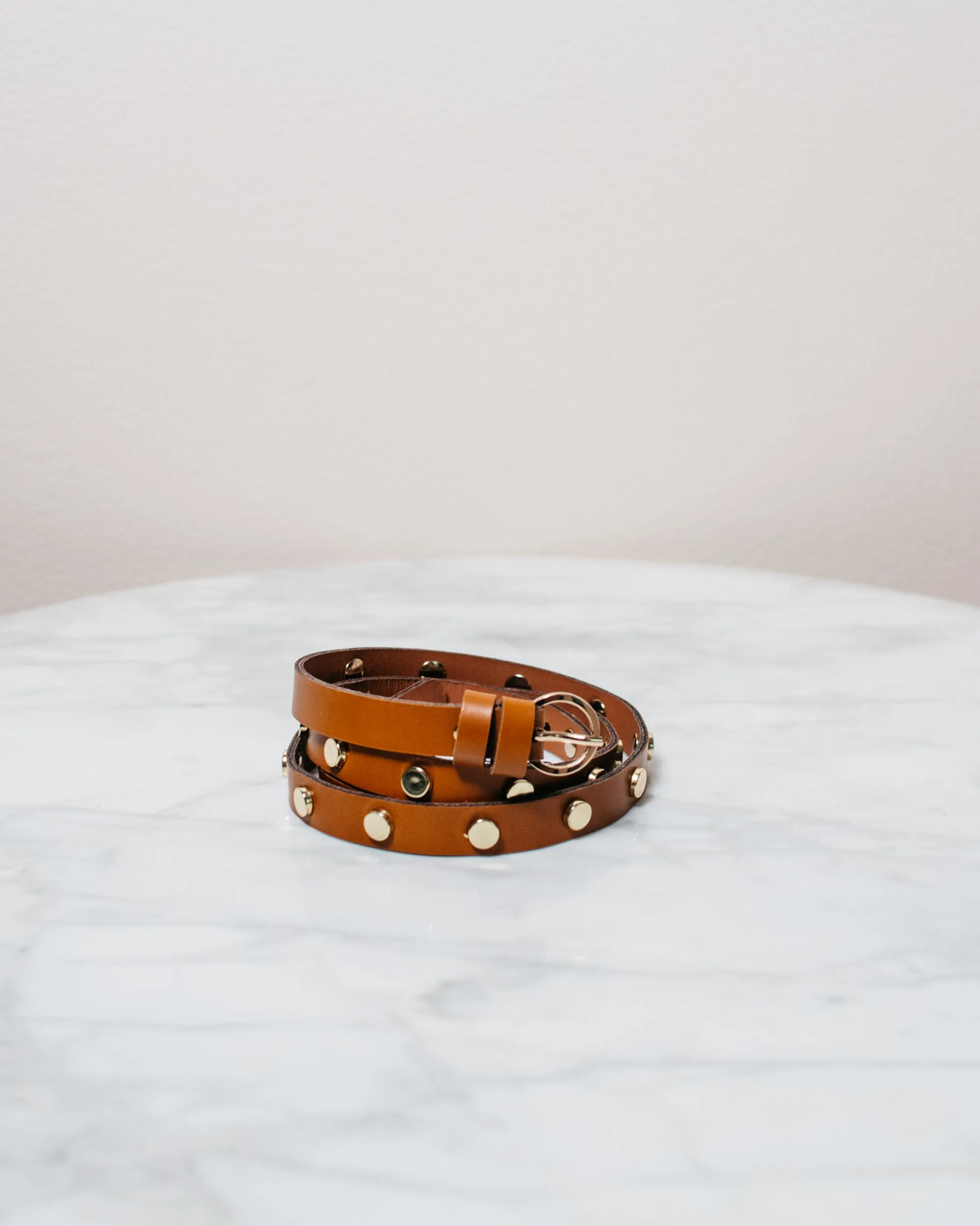 Skinny Studded Belt