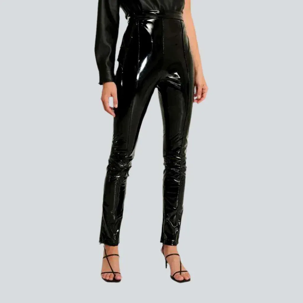Skinny wax women's denim pants