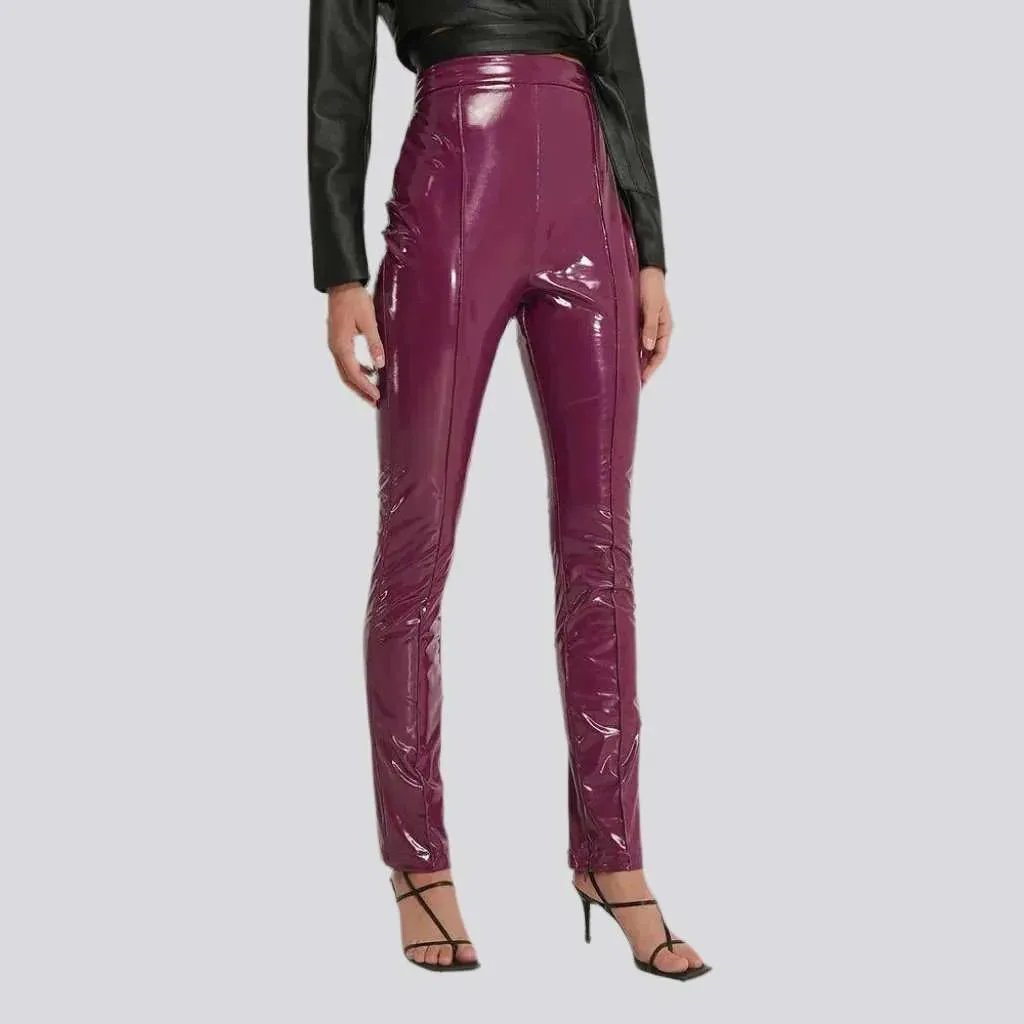 Skinny wax women's denim pants
