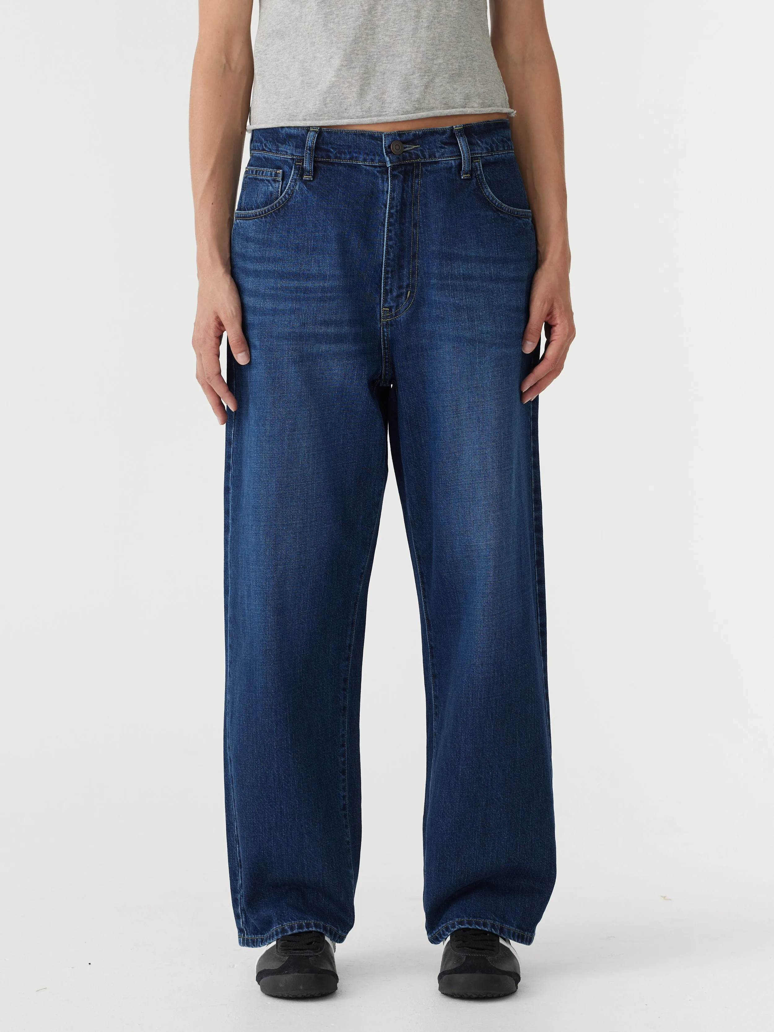 slouch straight jean
