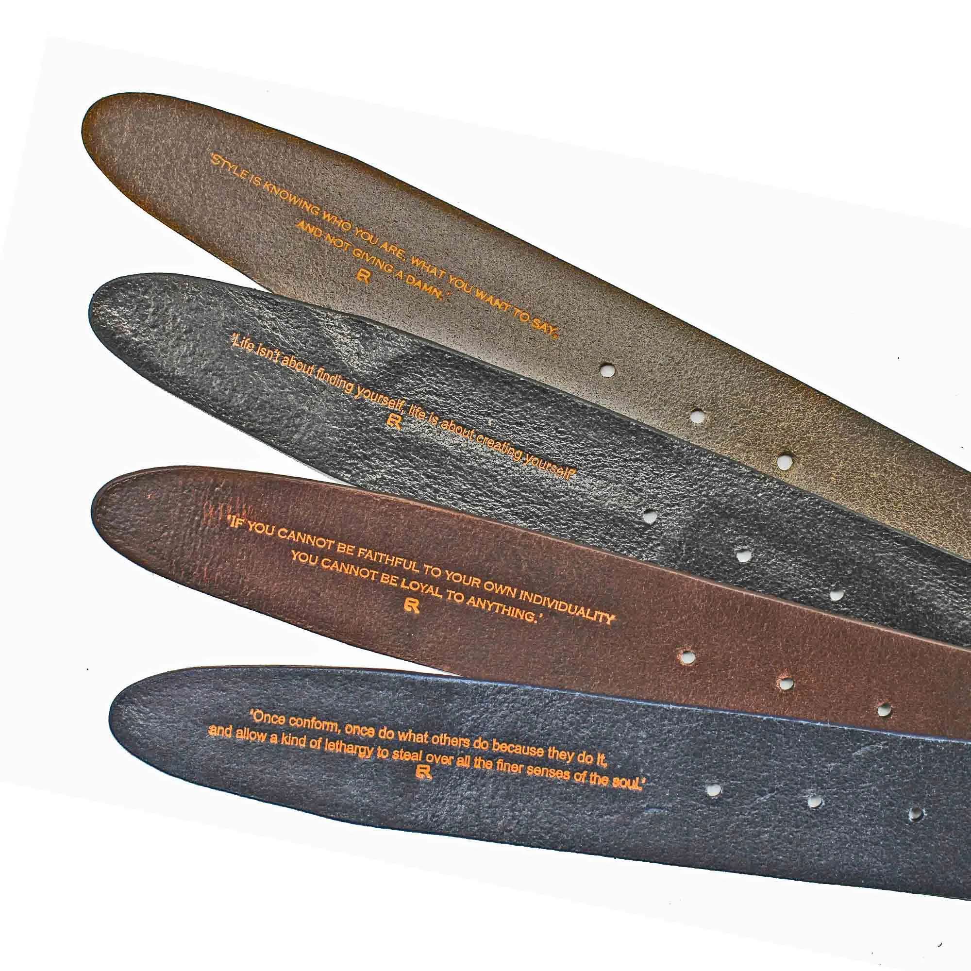 Smooth Cognac Narrow Supple Belt