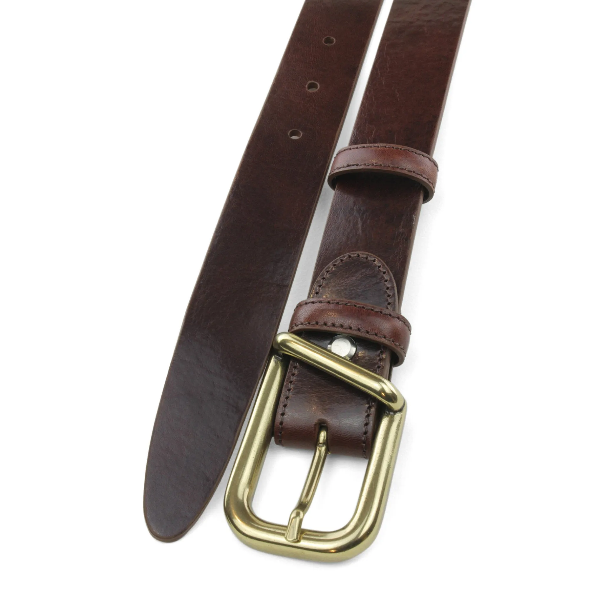 Smooth Cognac Narrow Supple Belt