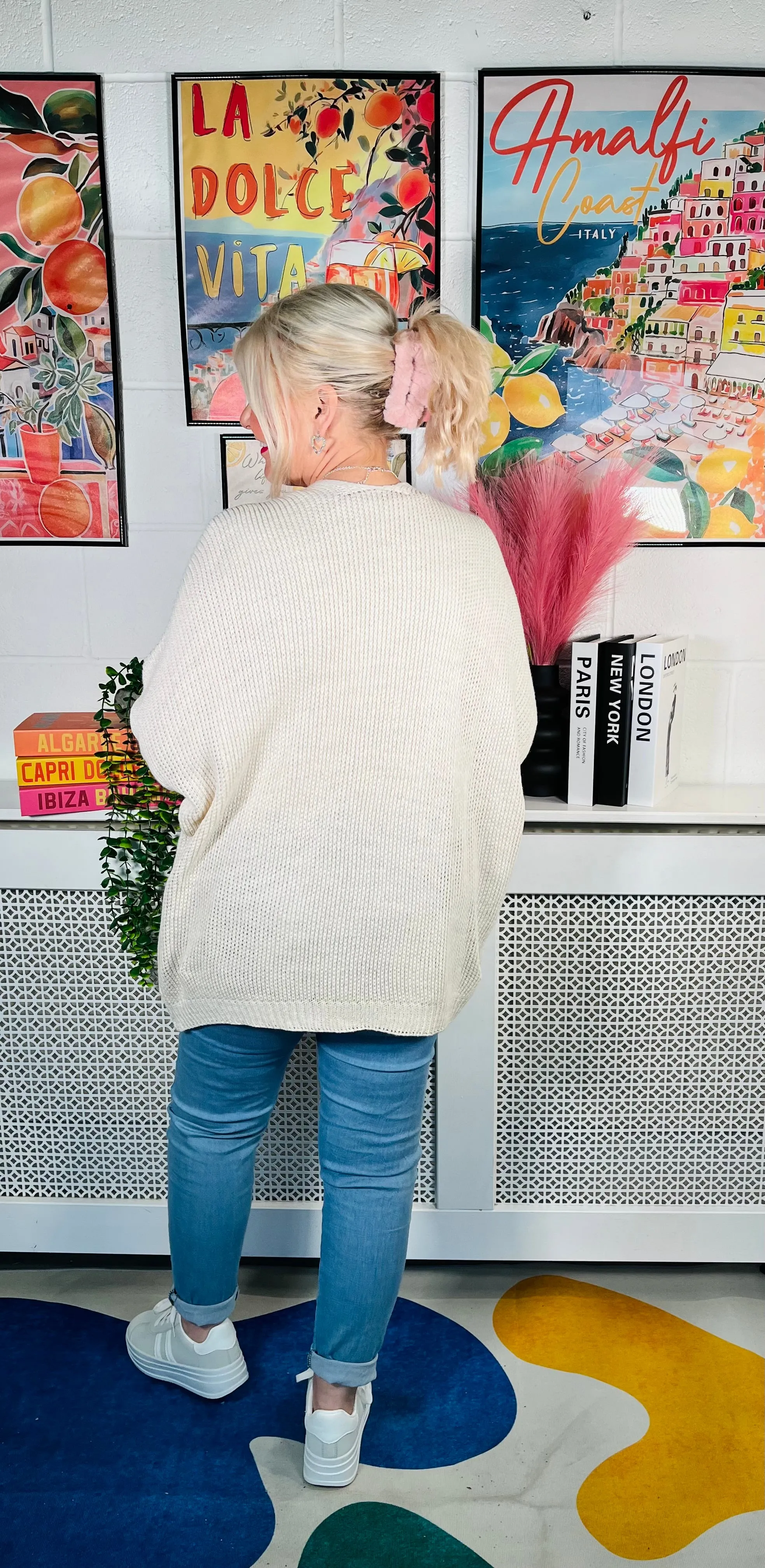 Snuggle Up Knitted Cardigan - Natural
