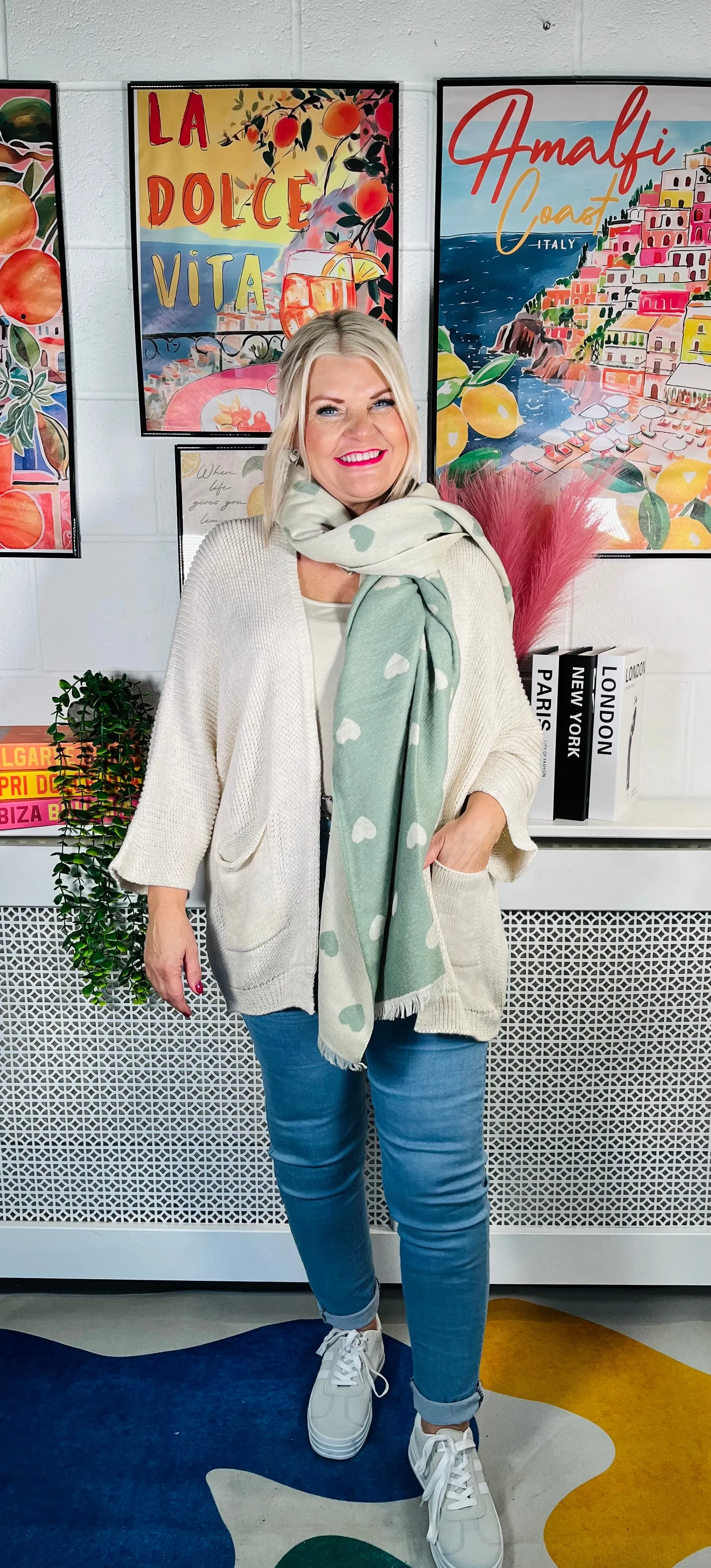 Snuggle Up Knitted Cardigan - Natural