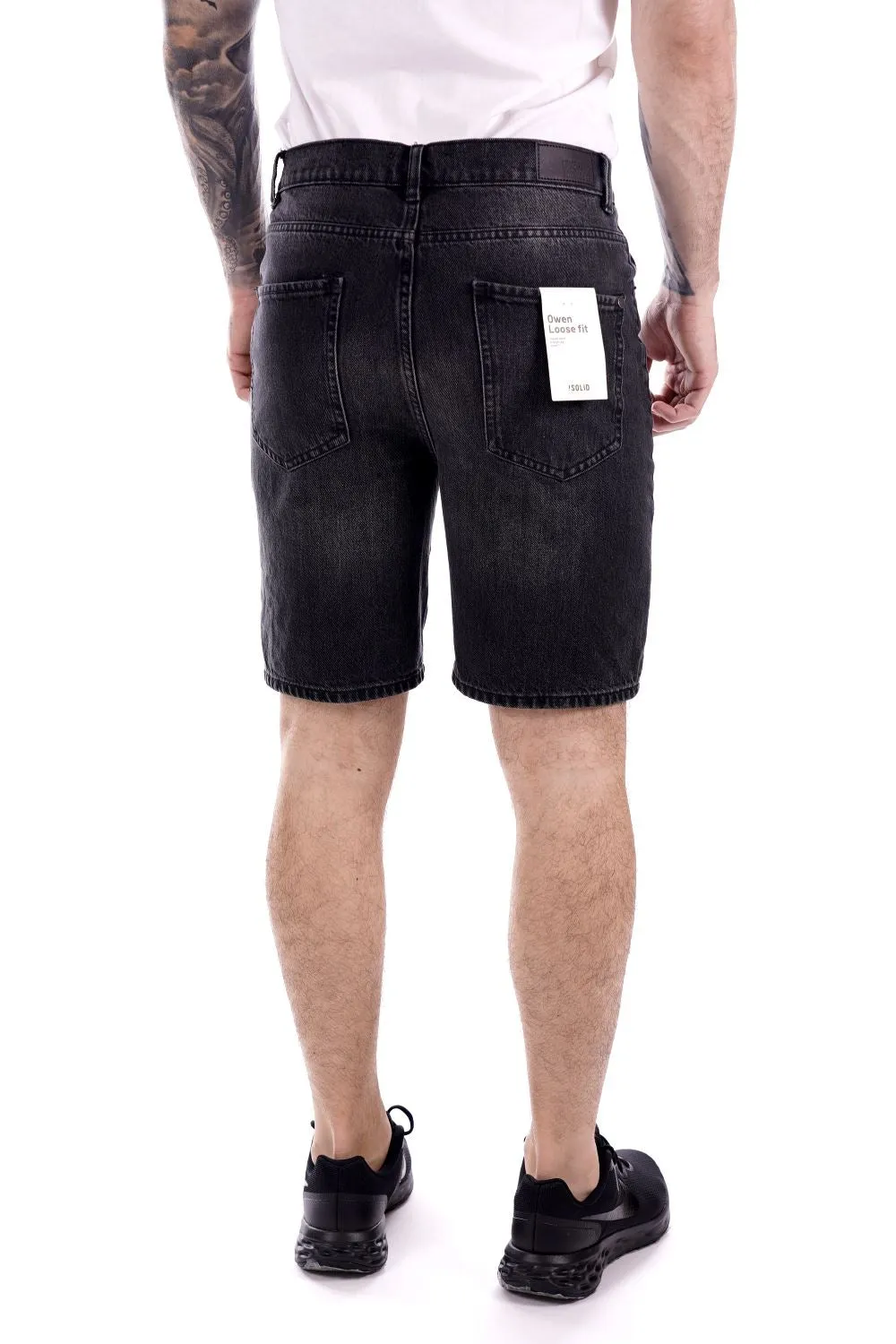 Solid Bermuda Jeans Da Uomo