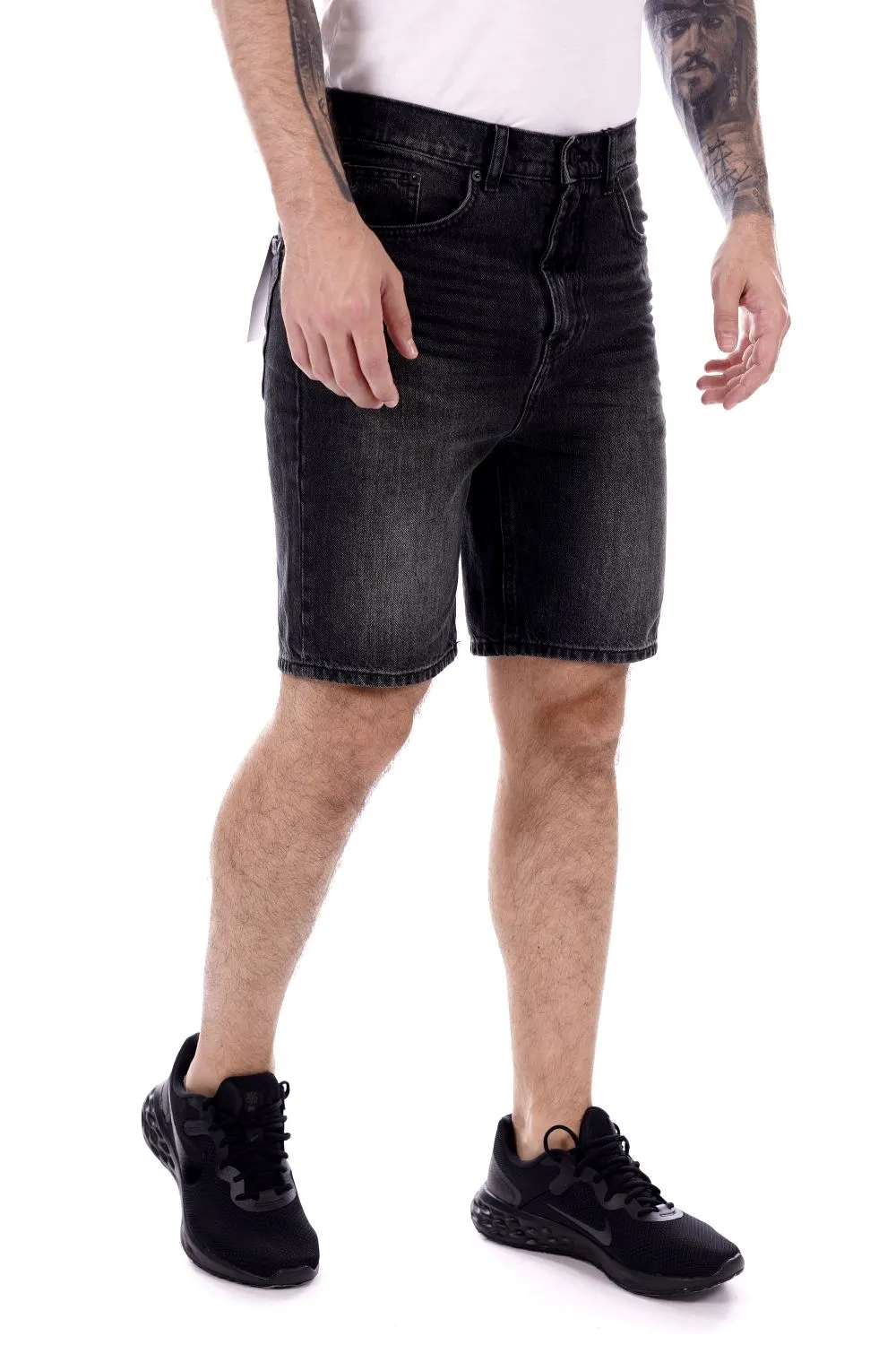Solid Bermuda Jeans Da Uomo