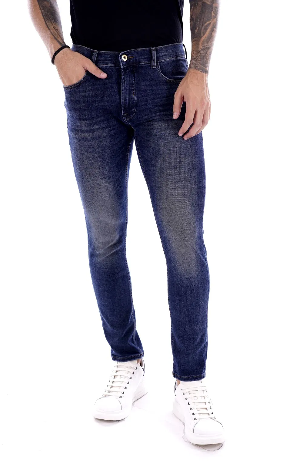 Solid Pantalone Jeans Da Uomo