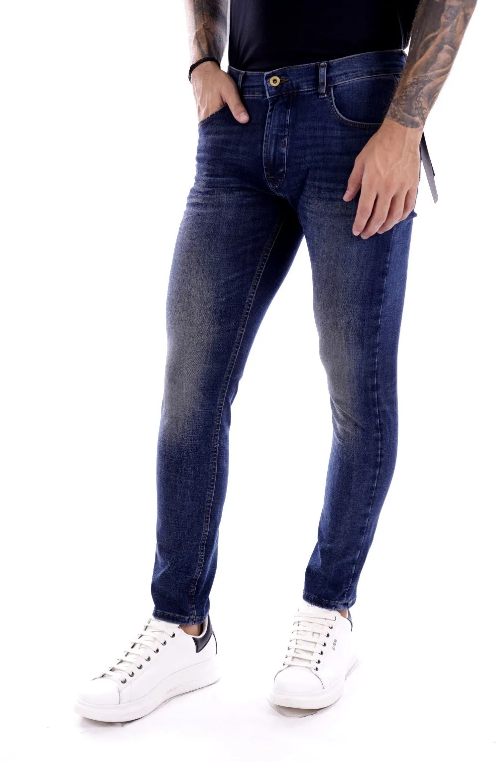 Solid Pantalone Jeans Da Uomo