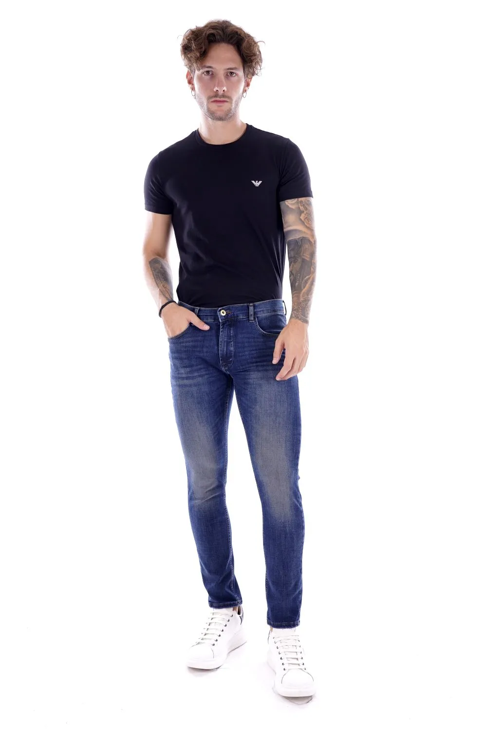 Solid Pantalone Jeans Da Uomo