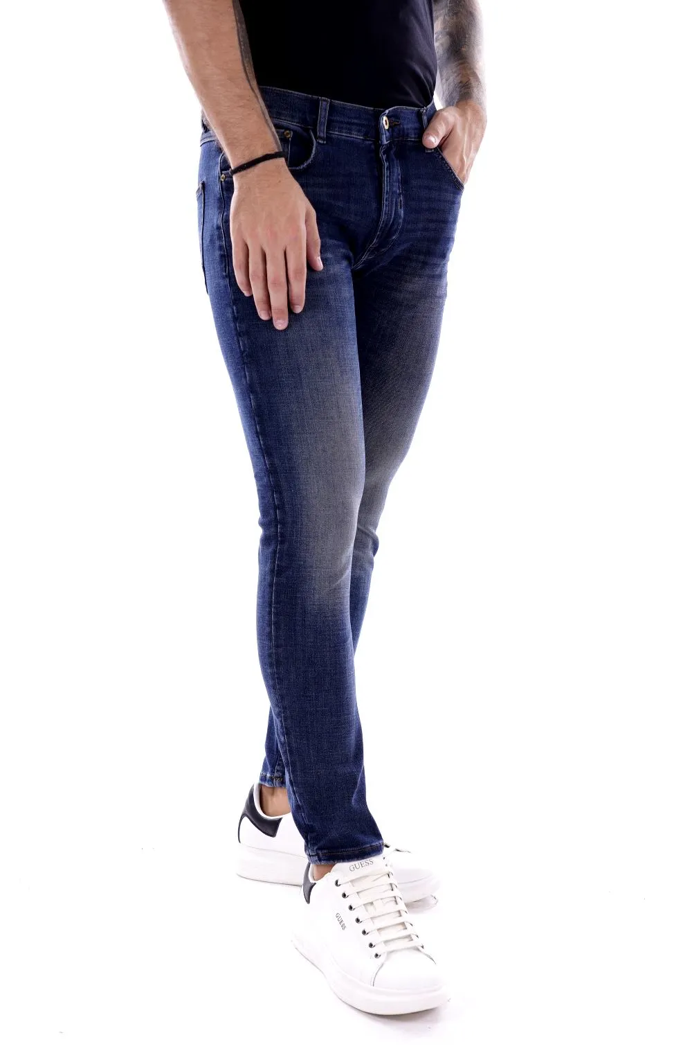 Solid Pantalone Jeans Da Uomo