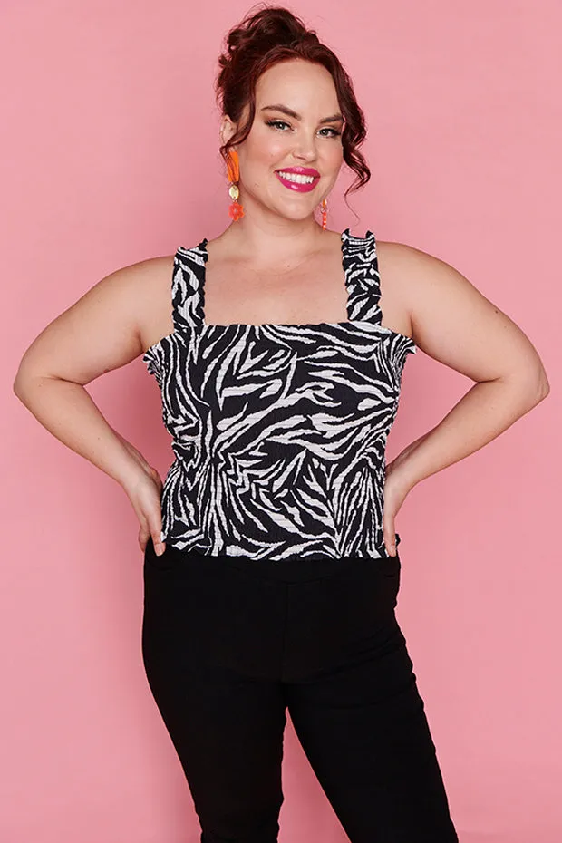 Sophie Zebra Top