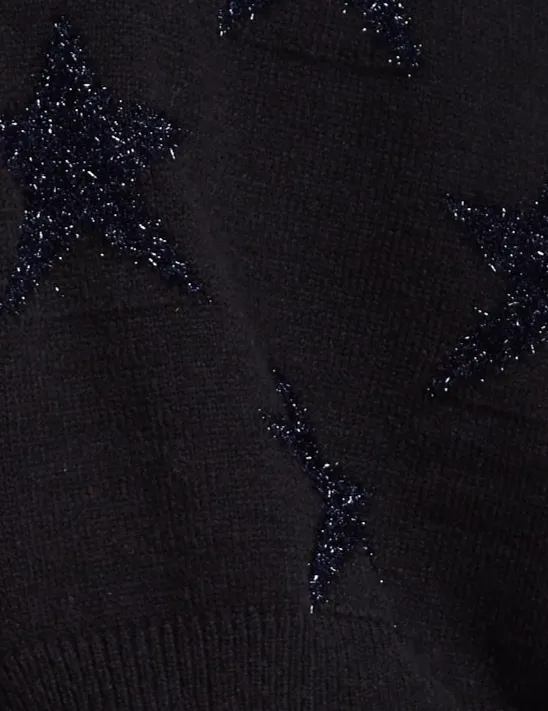 Sparkle Star Jumper in Black