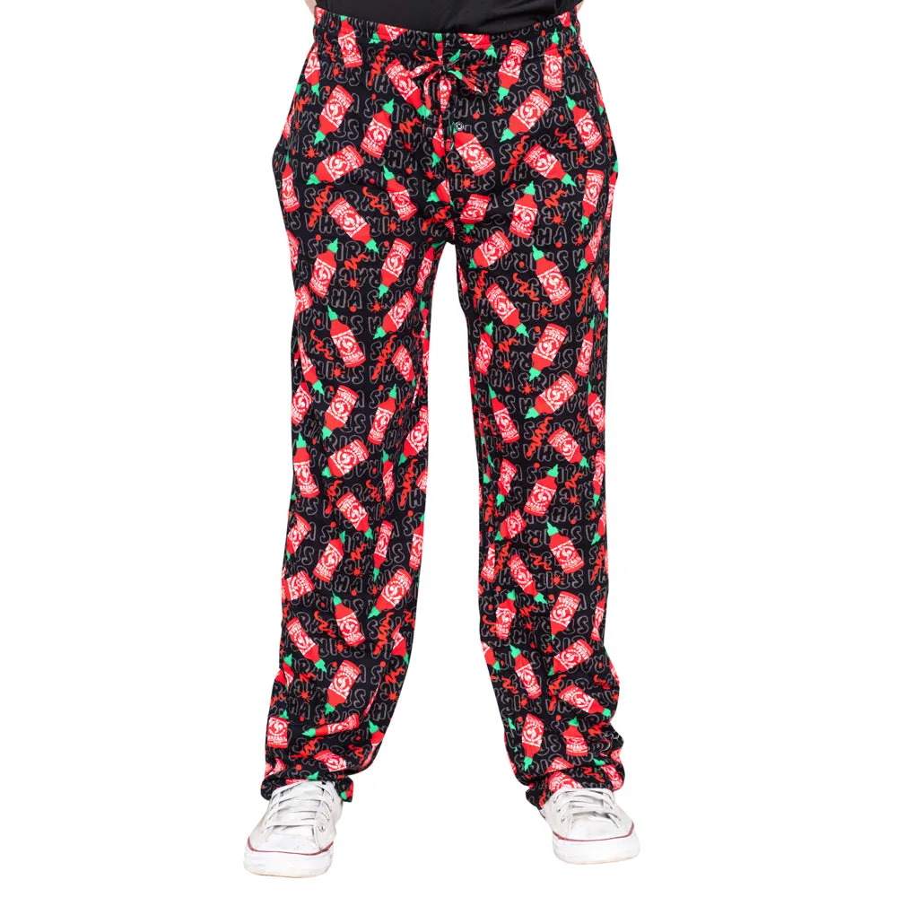 Sriracha Bottle Splatter Lounge Pants and Sleepwear