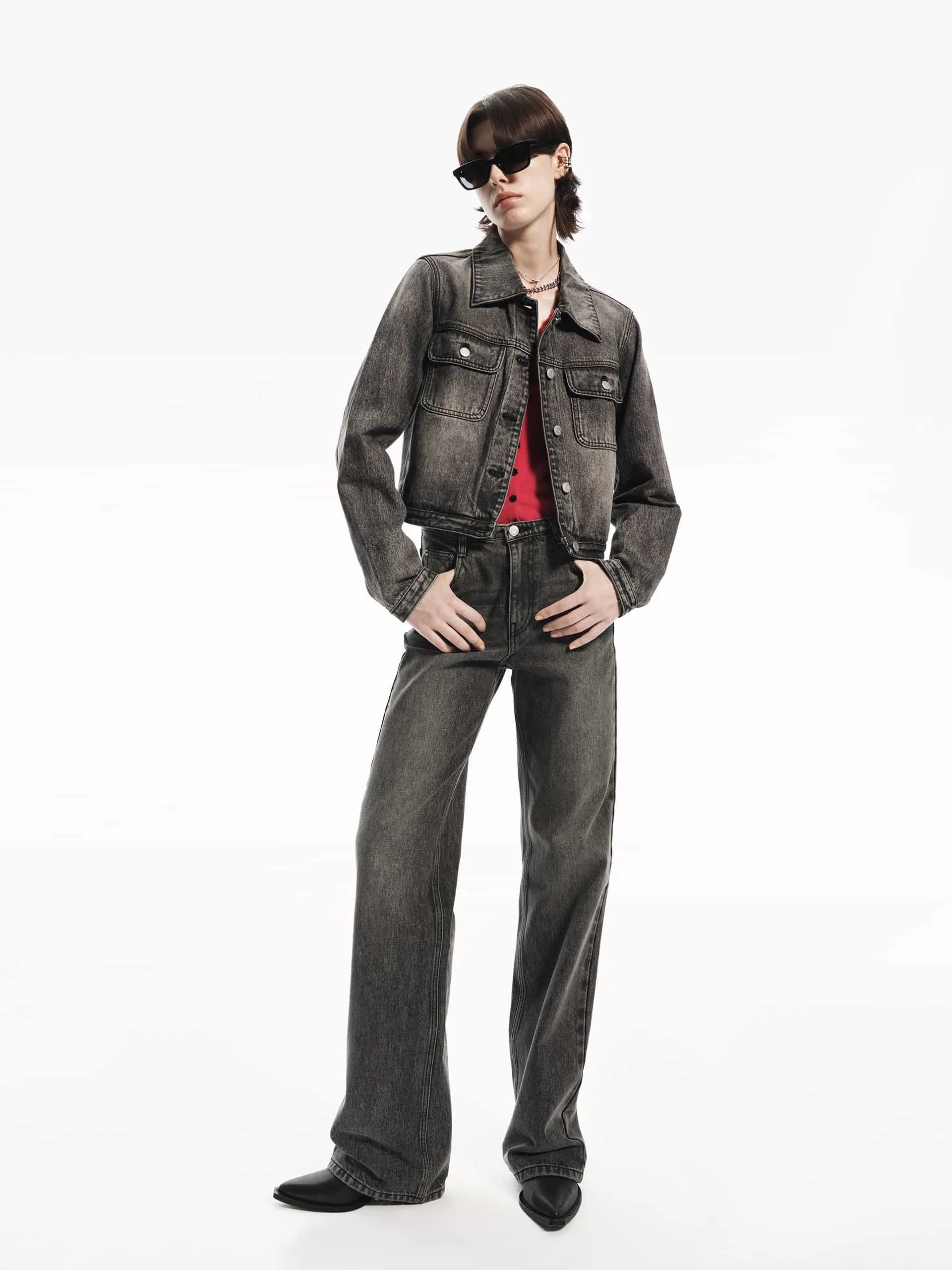 Straight Denim Jeans