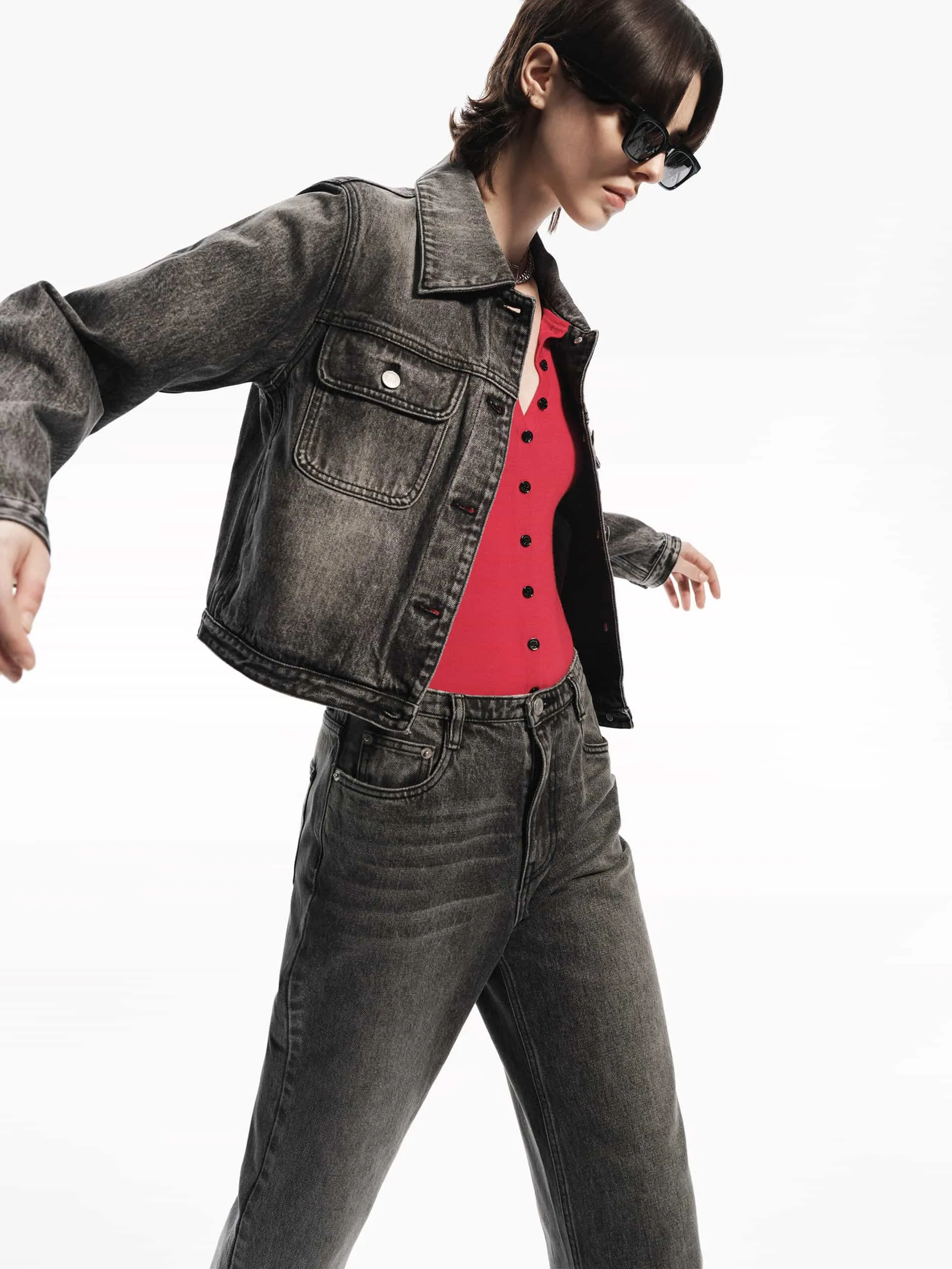 Straight Denim Jeans