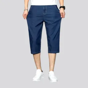 Stretchable men's denim shorts
