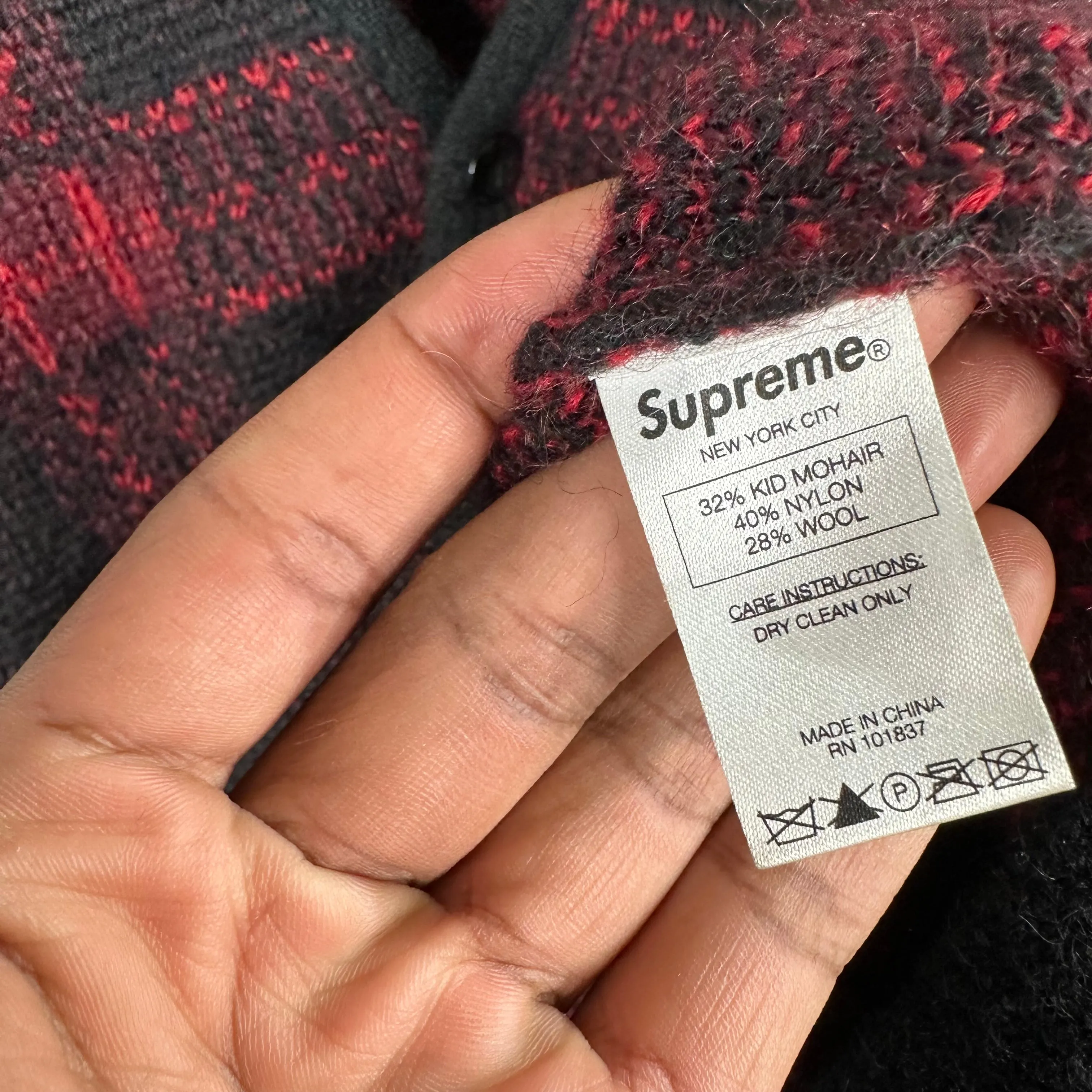 Supreme 14’ Knit Red Cardigan