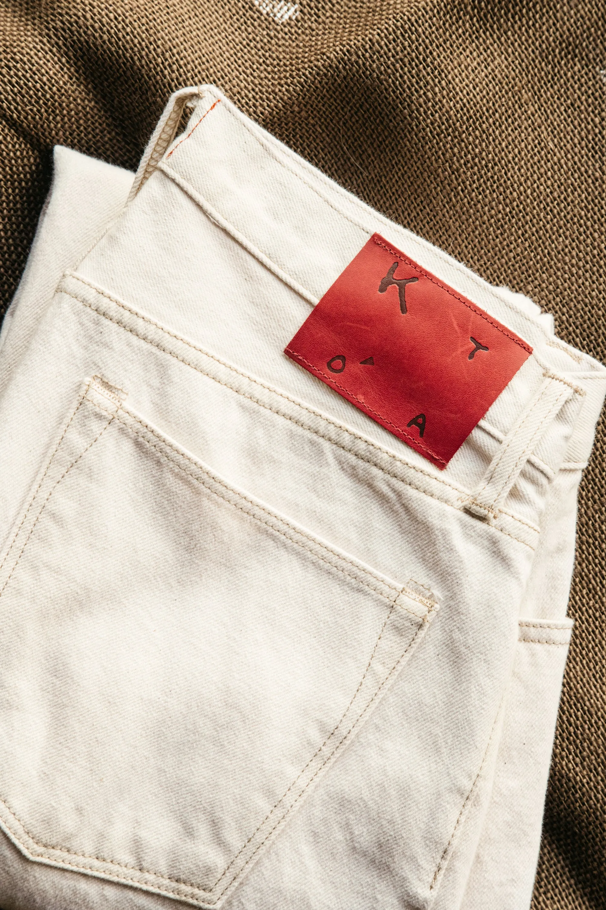 The Pen Slim Natural Slub - White 14oz Selvedge