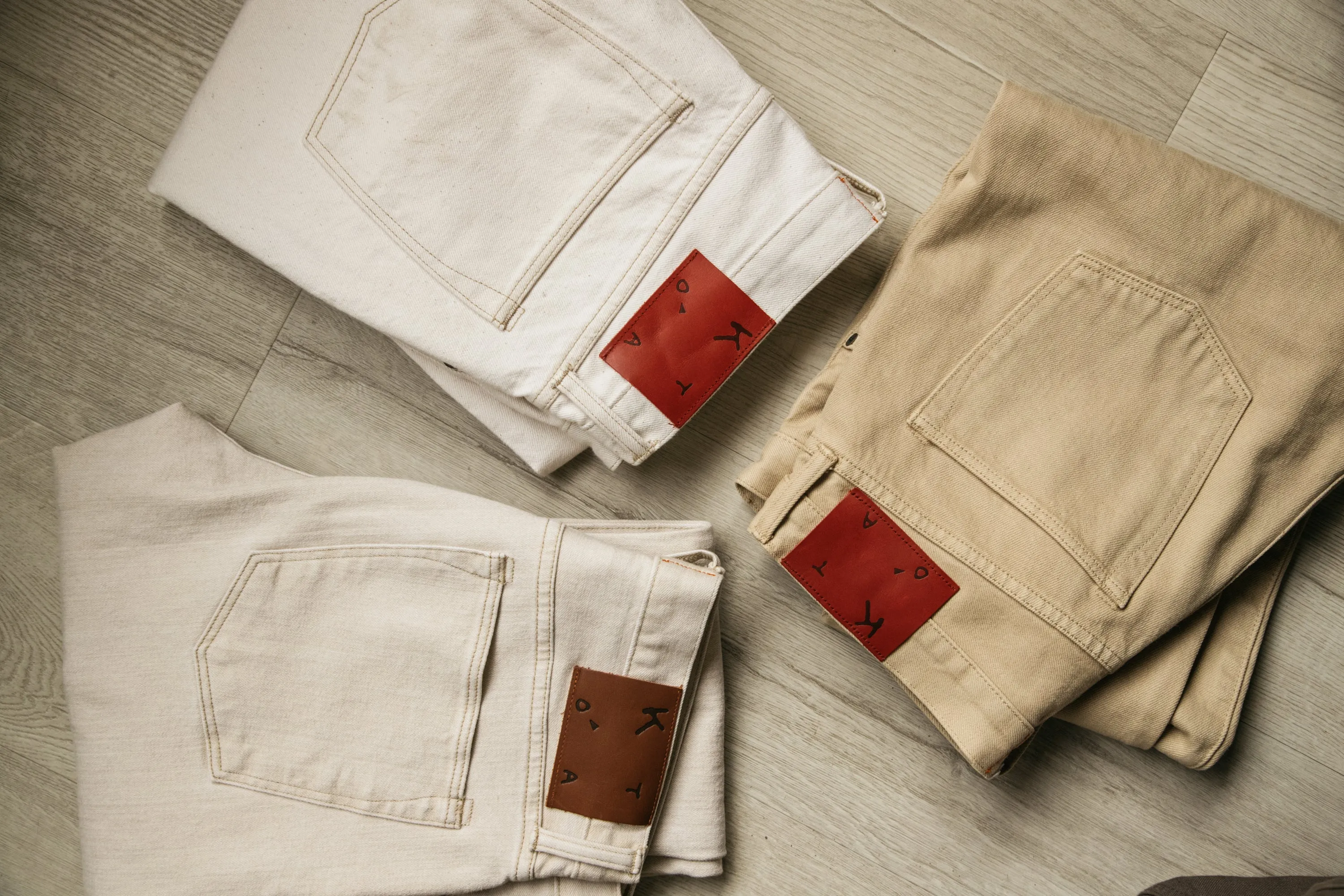 The Pen Slim Natural Slub - White 14oz Selvedge