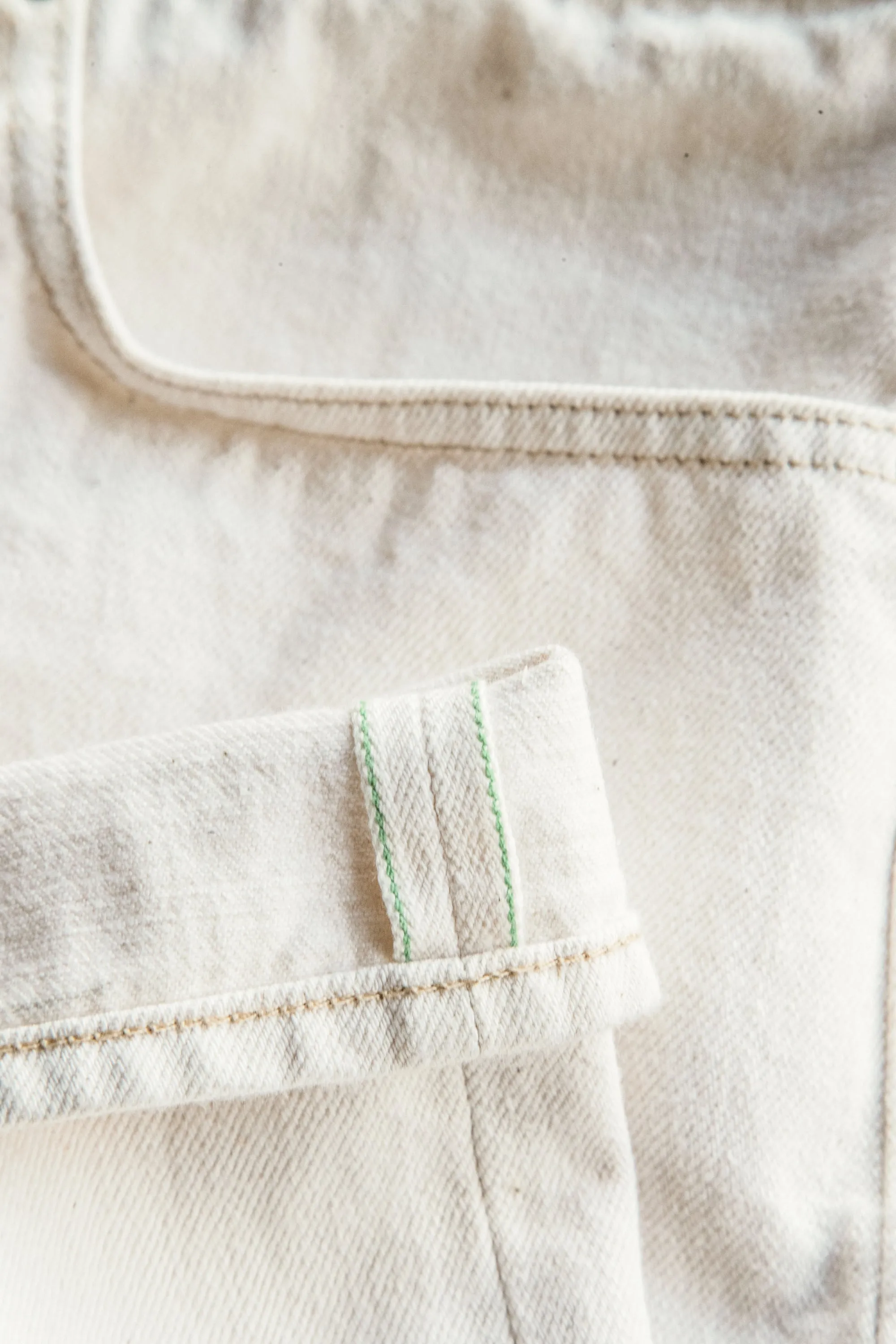 The Pen Slim Natural Slub - White 14oz Selvedge