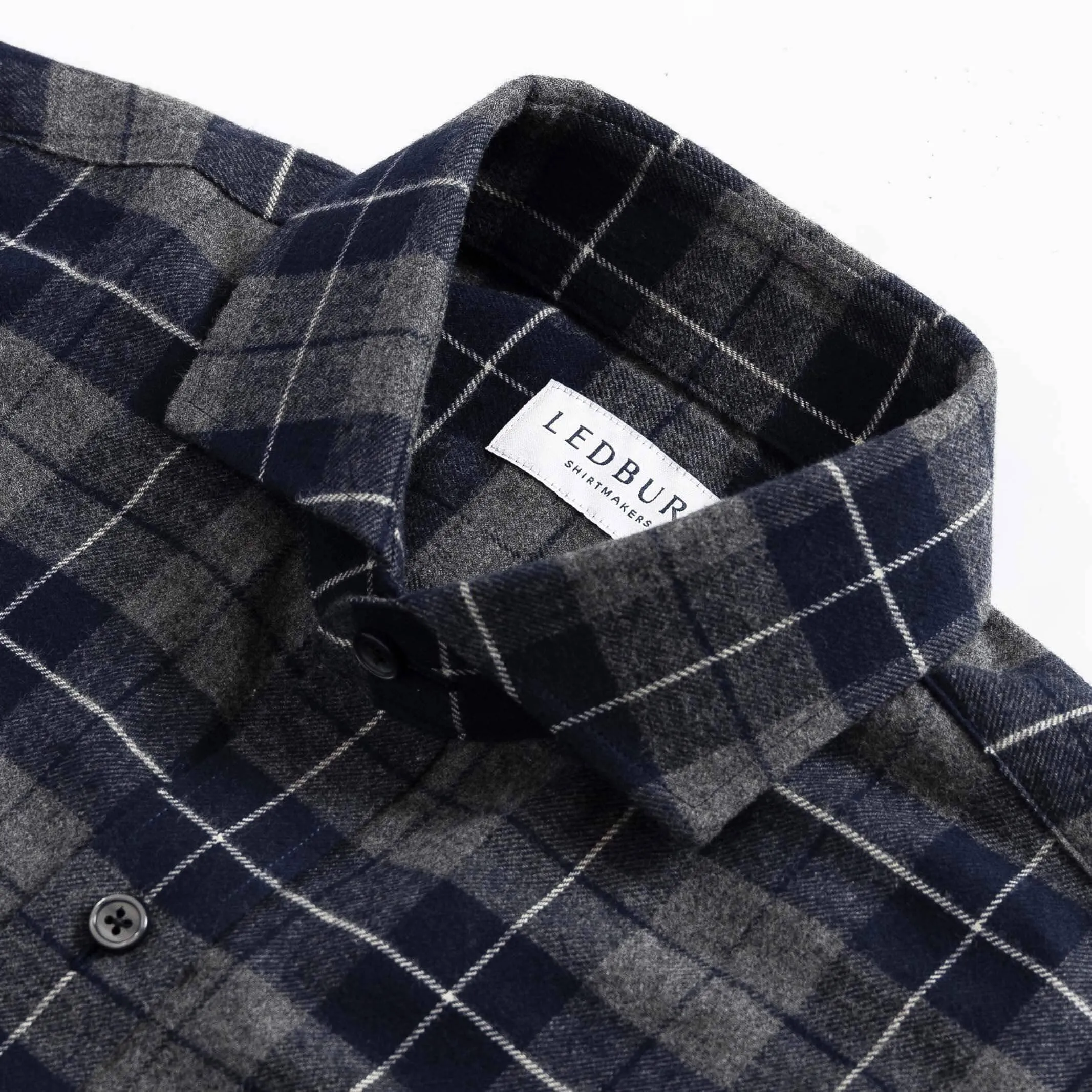 The Smoke Navy Arnold Flannel Custom Shirt
