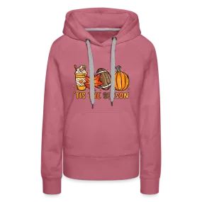 Tis The Season : Women’s Premium Hoodie (Fall, Pumpkins, Football)