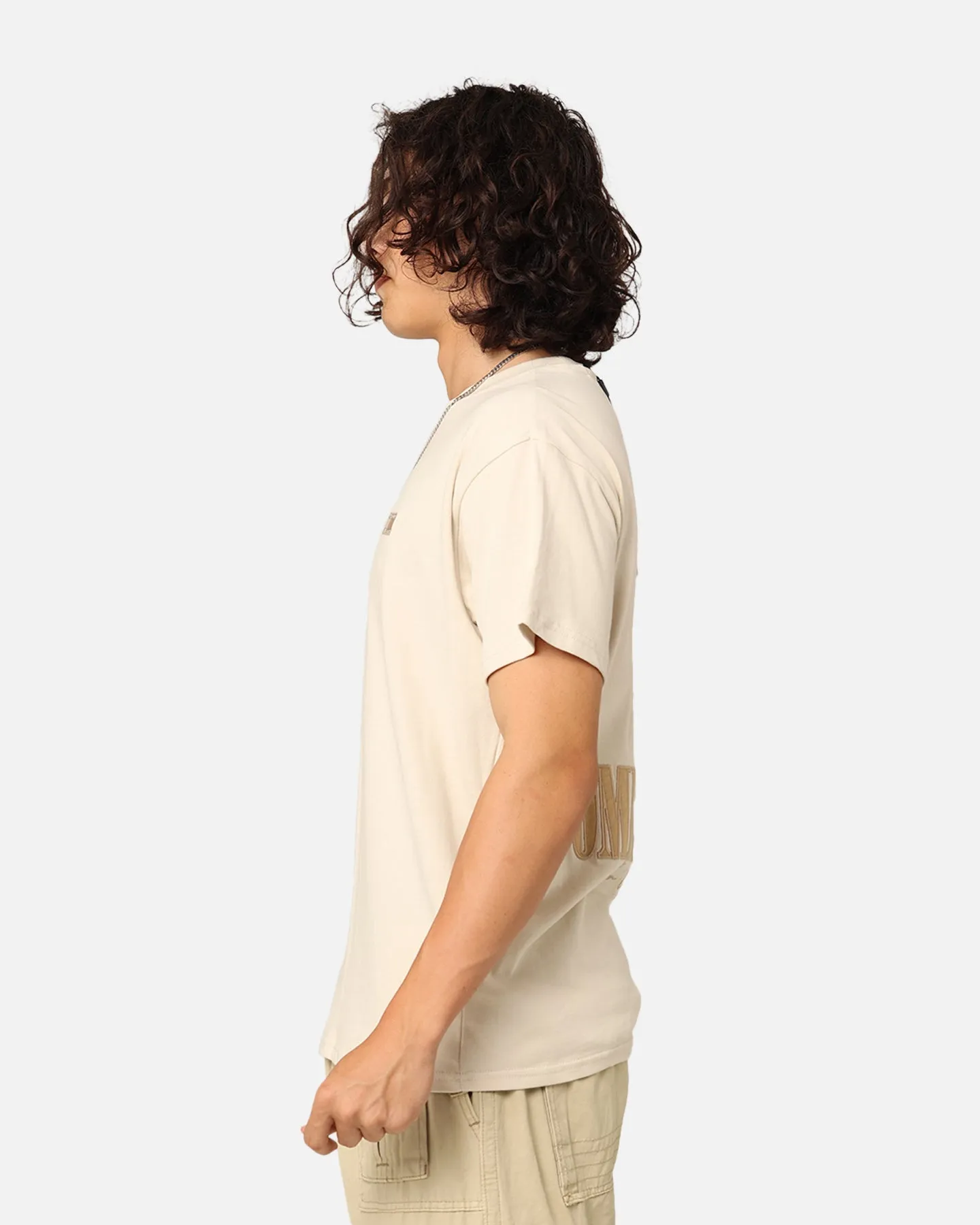Tommy Jeans Relaxed Tonal Linear T-Shirt Newsprint