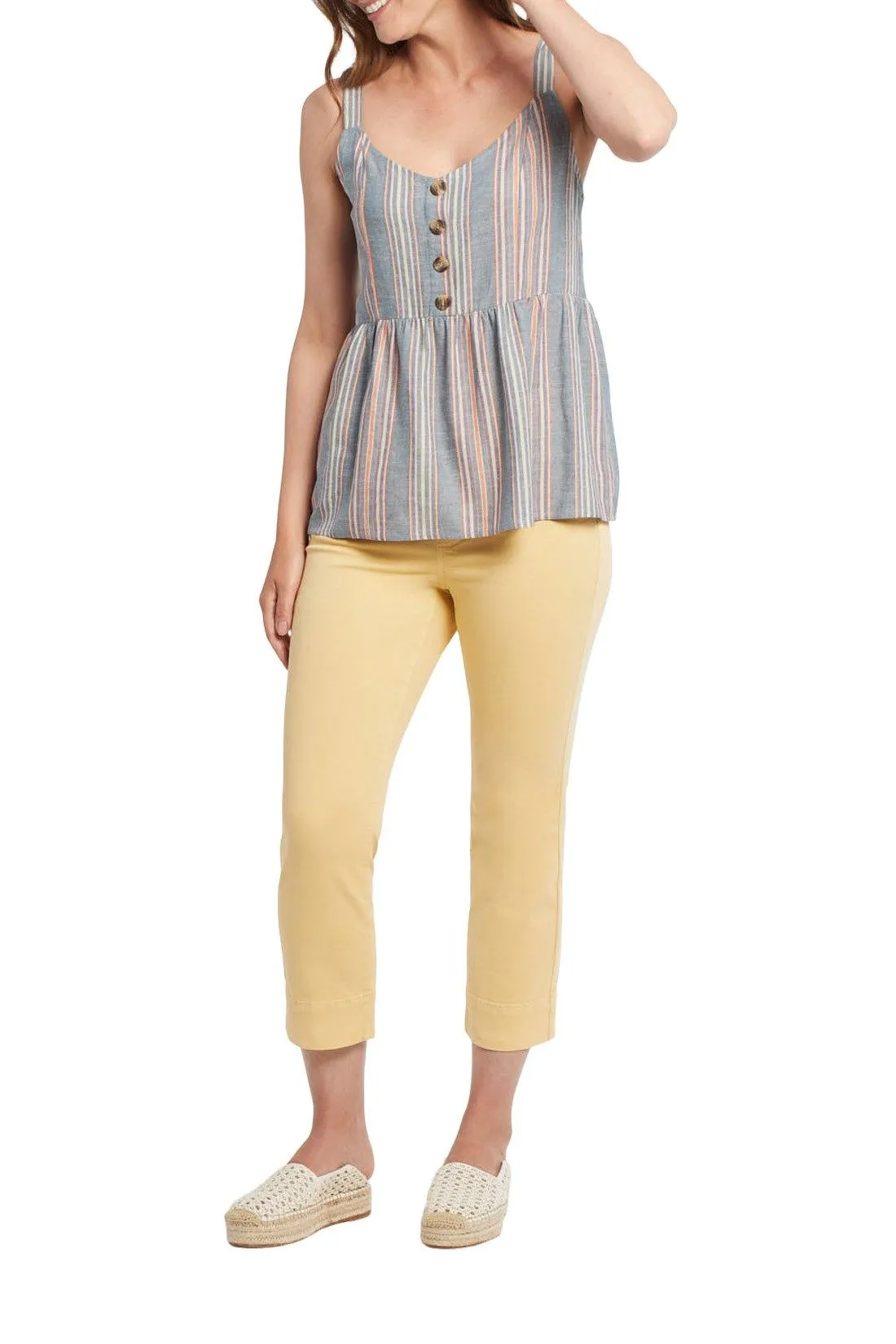 Tribal Jeans | Pull On Kick Flare Capris | Women's