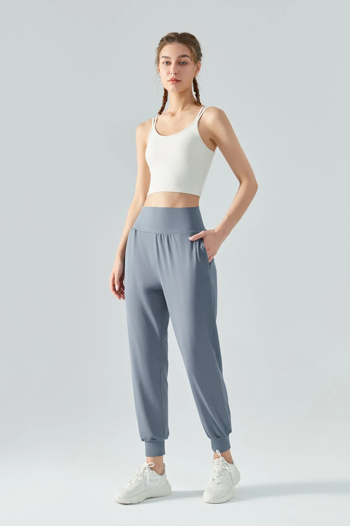 Tummy Control Tapered Pants