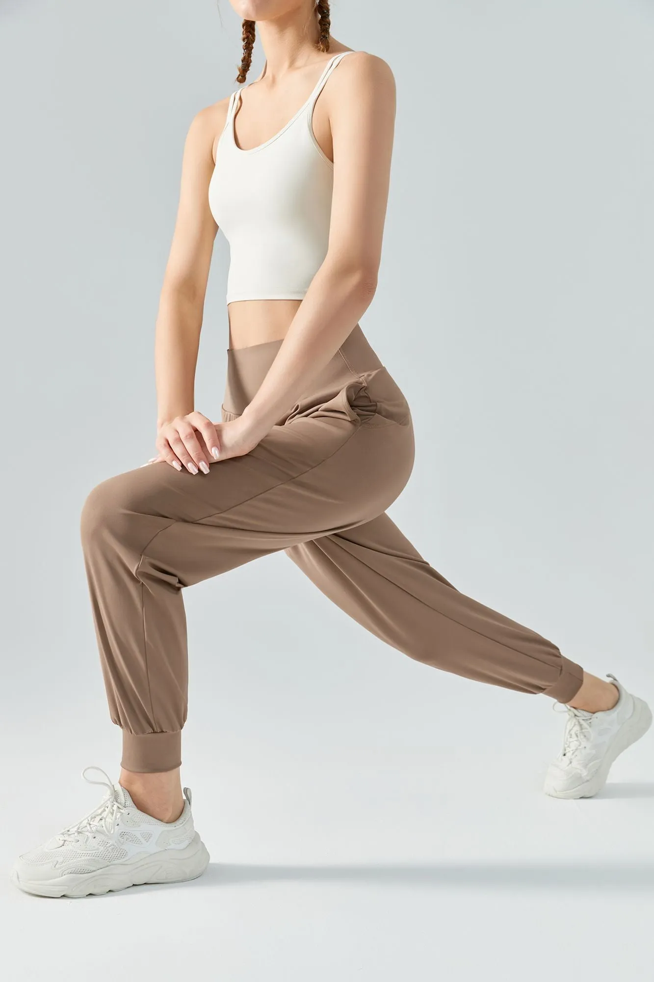Tummy Control Tapered Pants