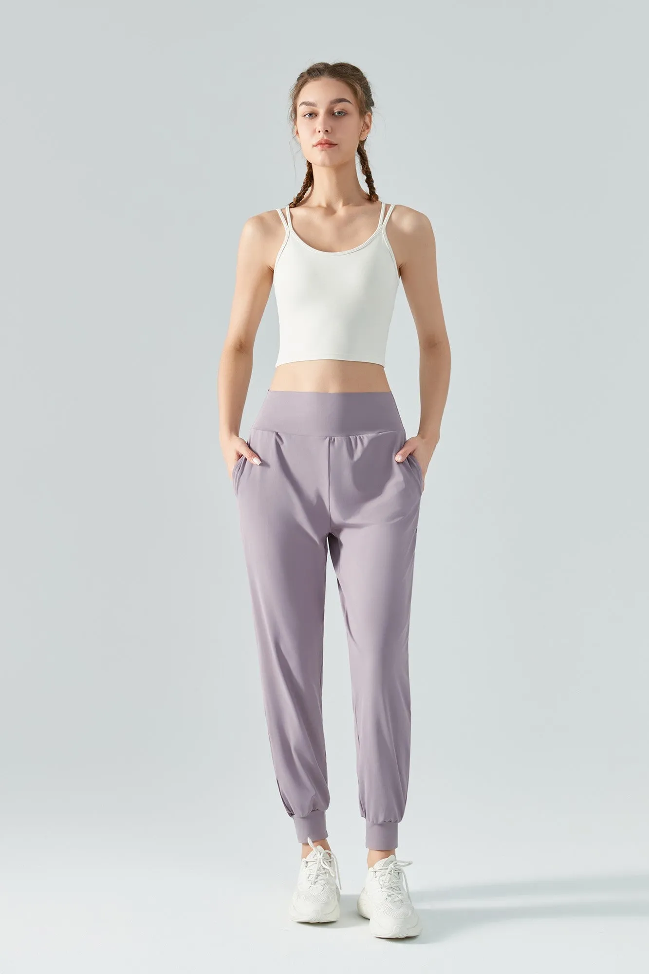 Tummy Control Tapered Pants
