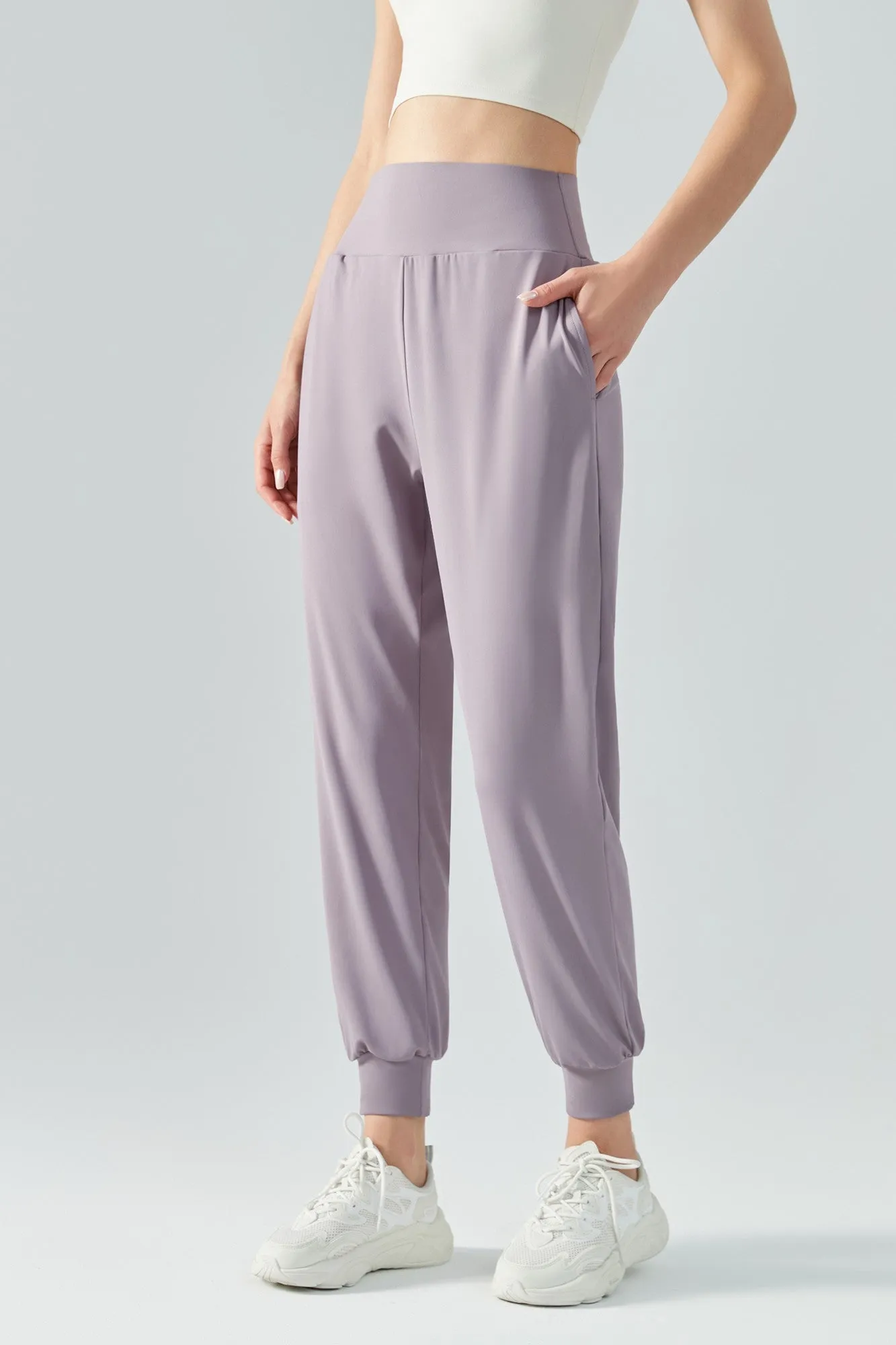Tummy Control Tapered Pants